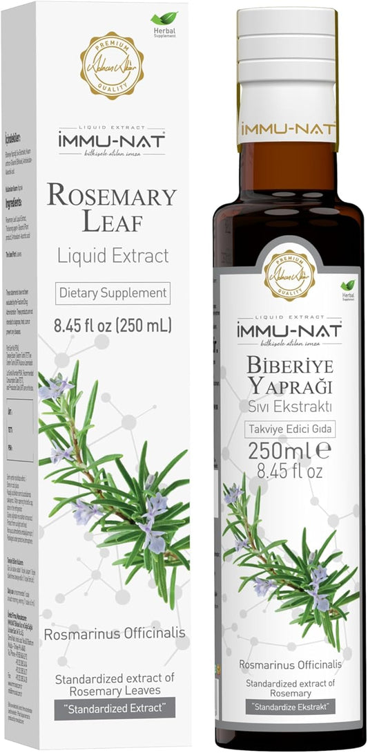 Rosemary Leaf Extract Liquid Supplement for Memory and Focus - Immune Boosting Herbal Formula - 8.5 oz