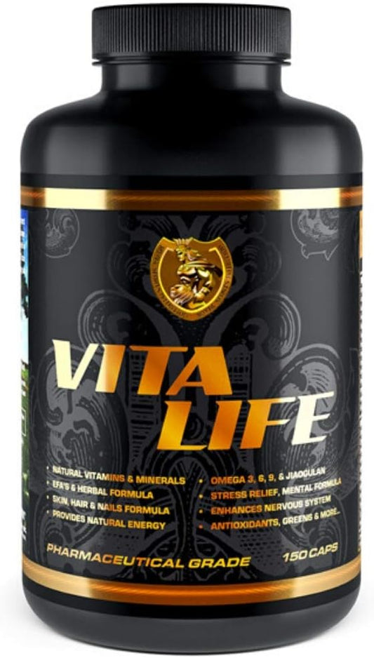 RSN Vita Life: Complete Multivitamin & Mineral with COQ-10, EFA, Veggies & Herbs Blend - 150 Capsules