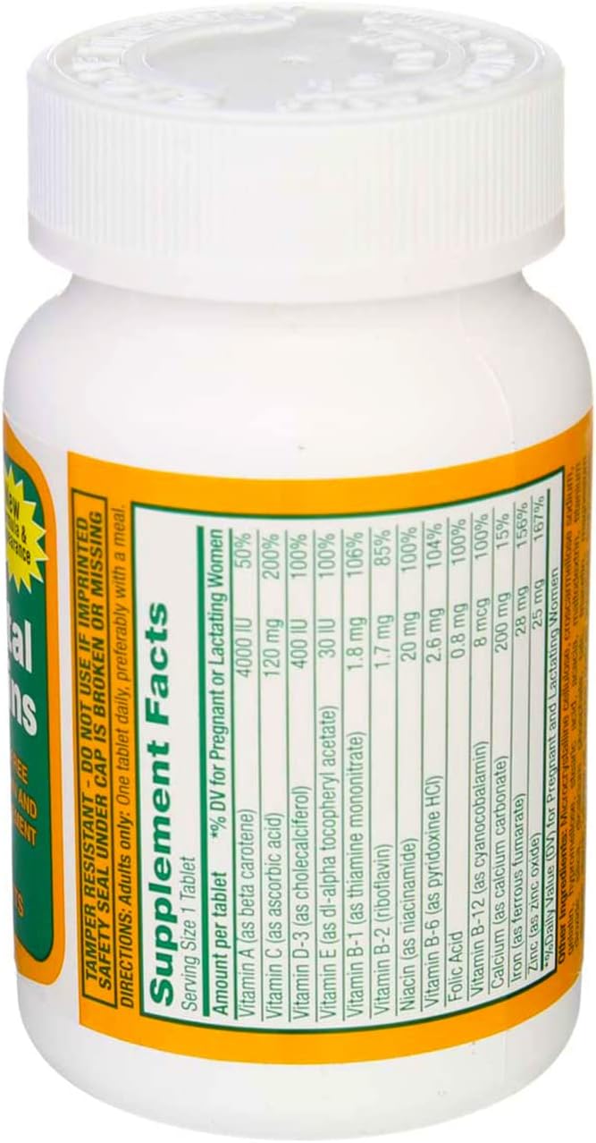 RUGBY LABORATORIES Prenatal Vitamins for Pregnant Women - Phosphorus Free Supplement (3 Pack)