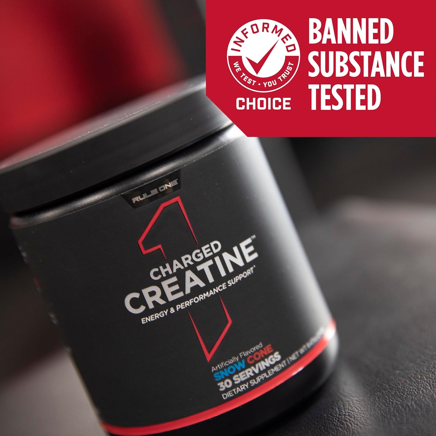 Rule 1 Charged Creatine - Energizing Workout Supplement with Creatine, Electrolytes, and Energy Blends for Performance and Hydration (Mandarin Mango, 30 Servings)