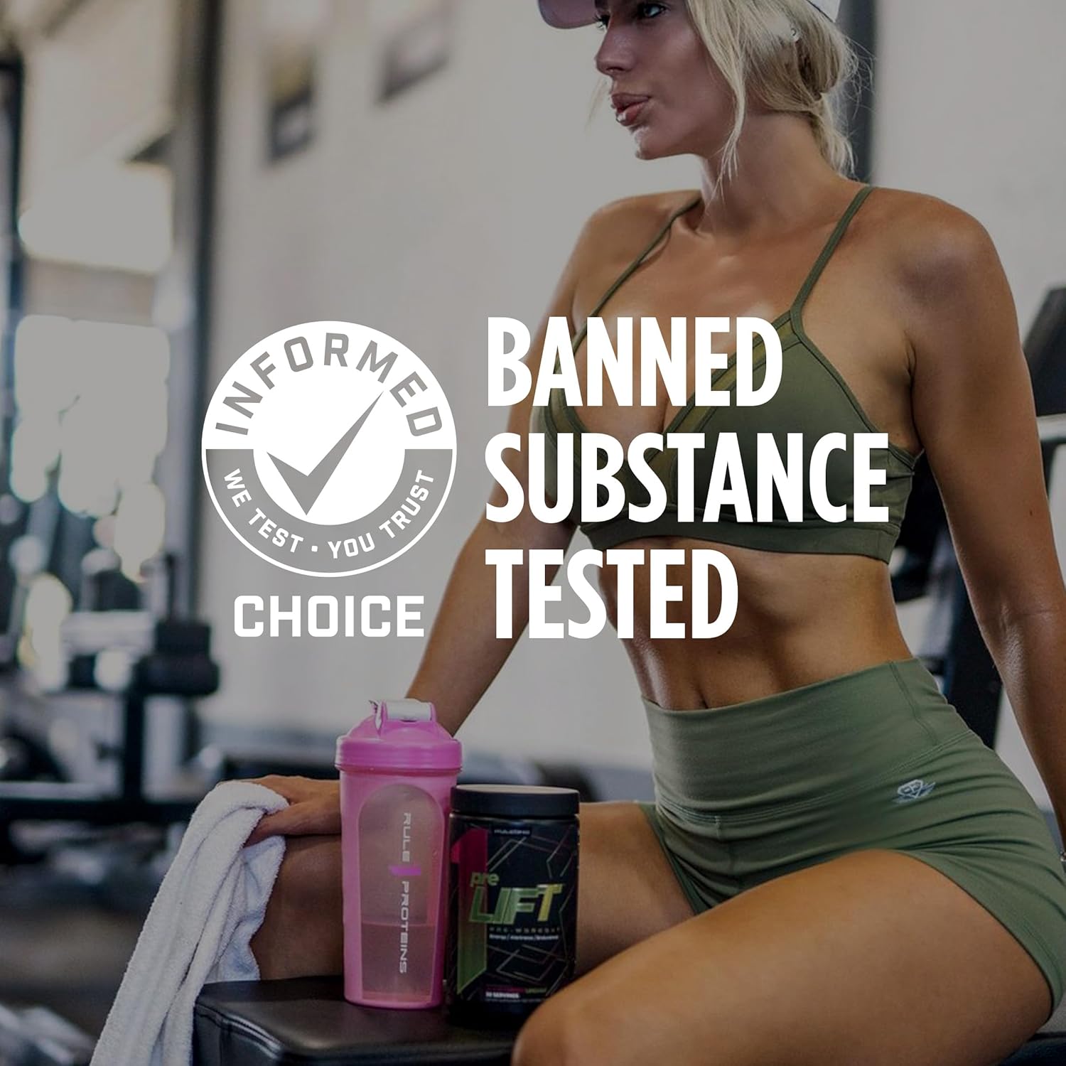 Rule 1 preLIFT Pre-Workout: Citrulline, Beta Alanine, Caffeine for Energy & Endurance, Orange Pineapple - 30 Servings