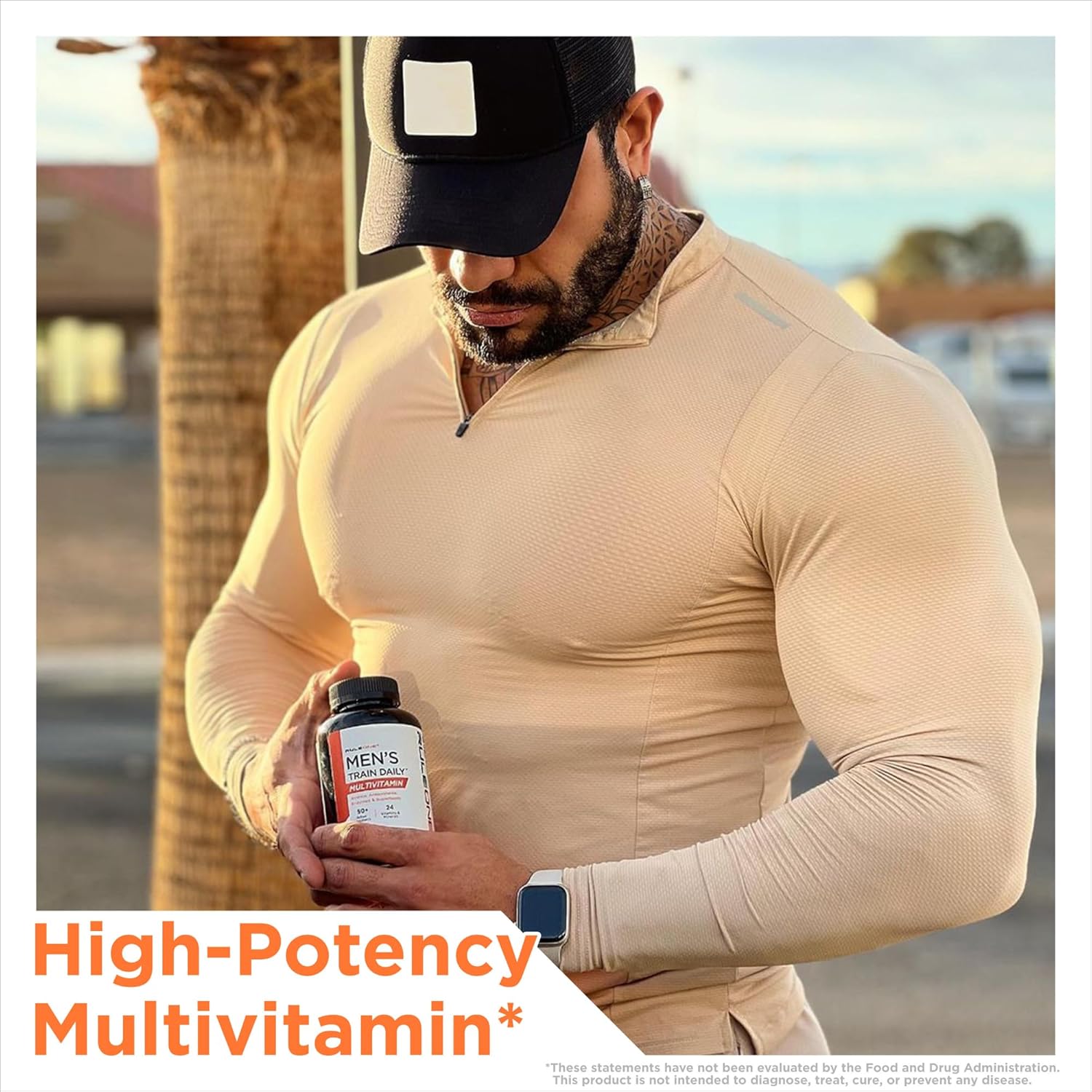 Rule 1 R1 Men’s Train Daily Sports Multivitamin Tablets - Amino Acids, Antioxidants, Enzymes & Superfoods