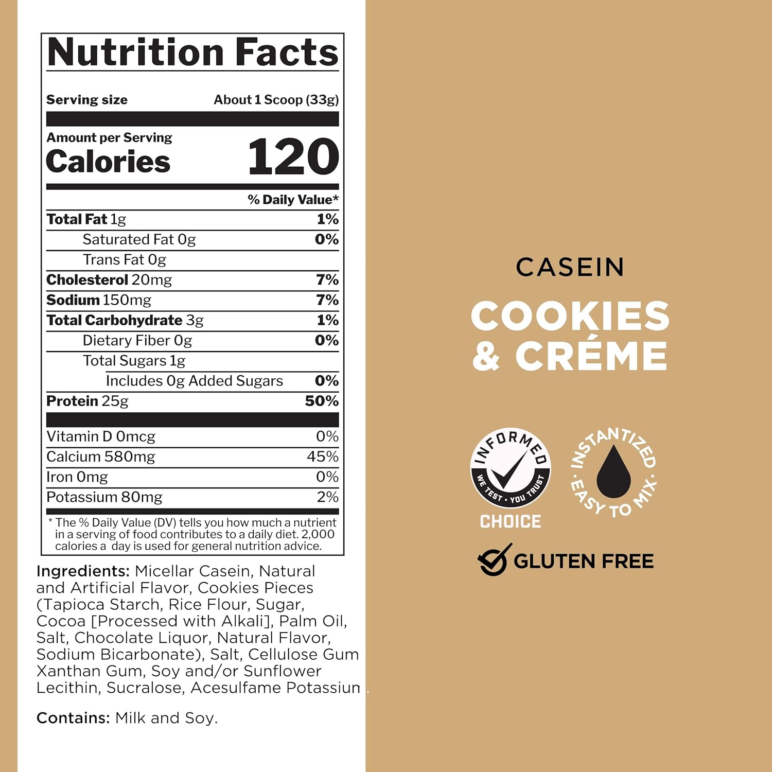 Rule One Proteins Casein - 25g Slow-Release Protein for Muscle Recovery, Premium Micellar Casein, Sustained Amino Acid Delivery, Overnight Muscle Nourishment (2lb, Vanilla Crème)