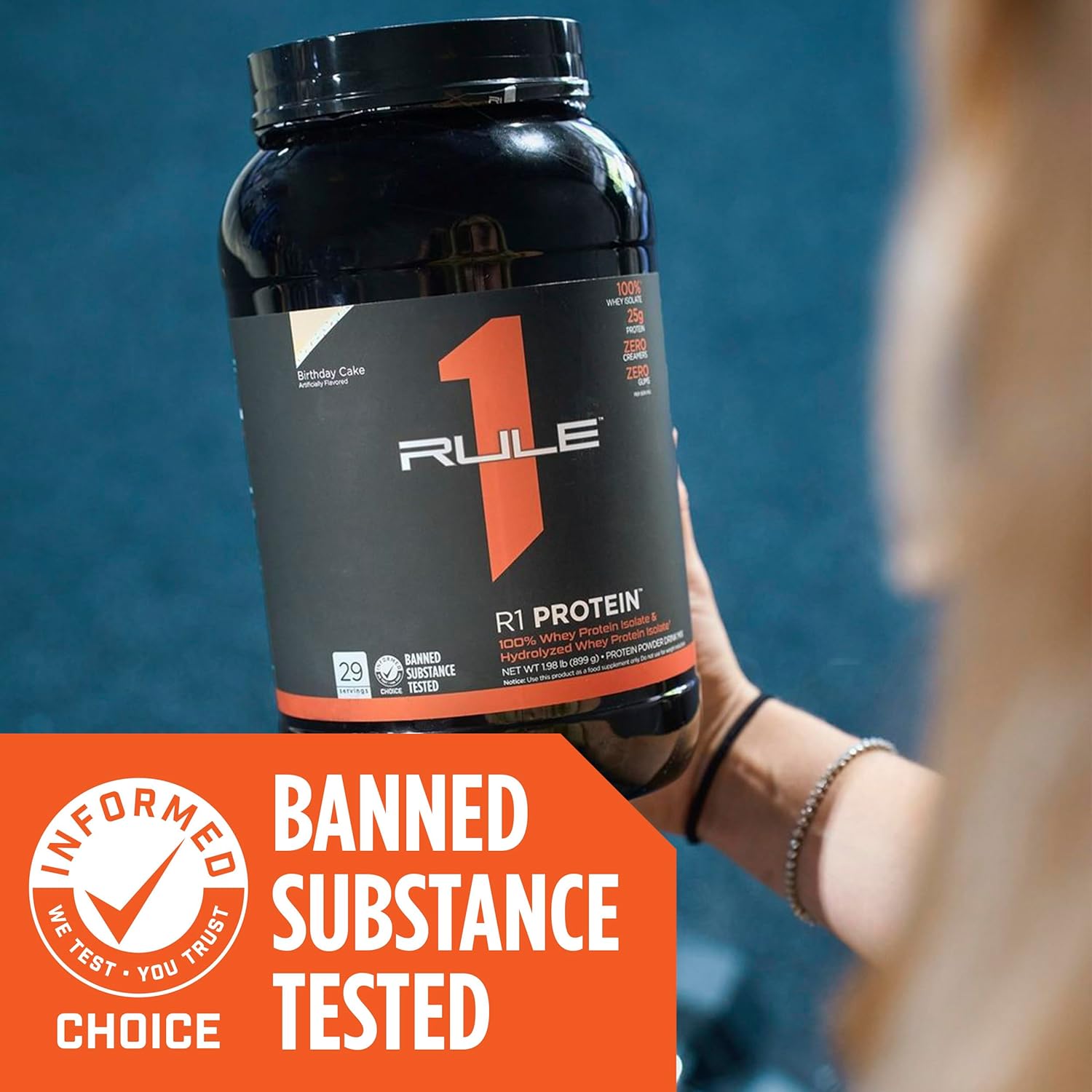 Rule One Proteins R1 Protein - 25g Fast-Acting Isolate & Hydrolysate Powder (5lb, Vanilla Butter Cake)