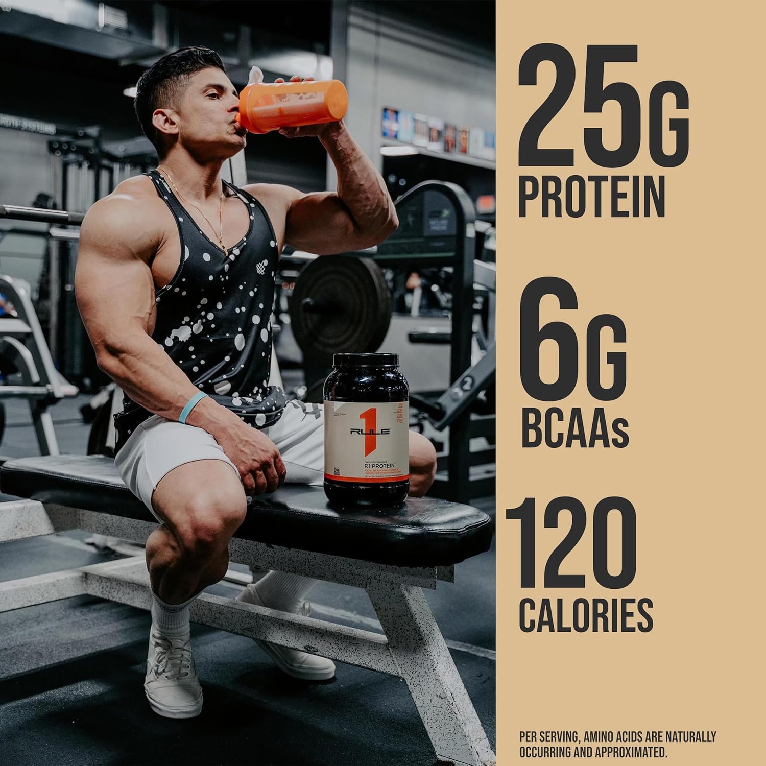 Rule One Proteins R1 Protein - Dark Chocolate Flavor, 1.7 lbs - Whey Isolate Protein Powder with 25g Protein & 6g BCAAs