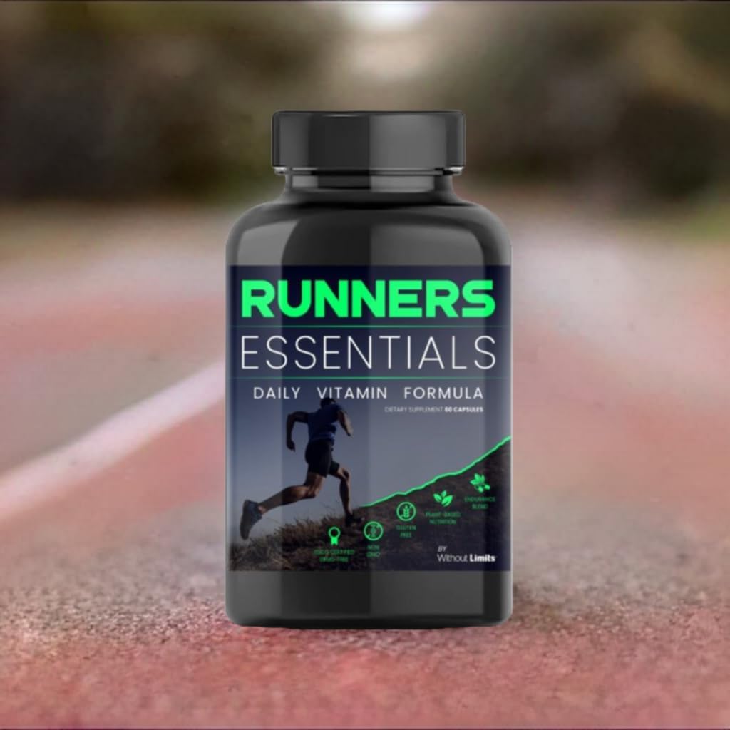 Runners Daily Vitamin - Complete Essentials Formula - One Month Supply - 60 Capsules