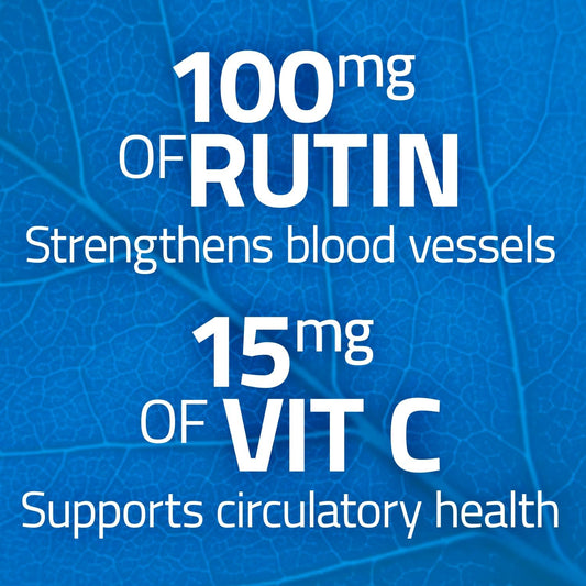 RUTASCORBIN Rutin Supplement with Vitamin C Complex - Supports Immune System & Vascular Health - Antioxidant Benefits - 50 Tablets