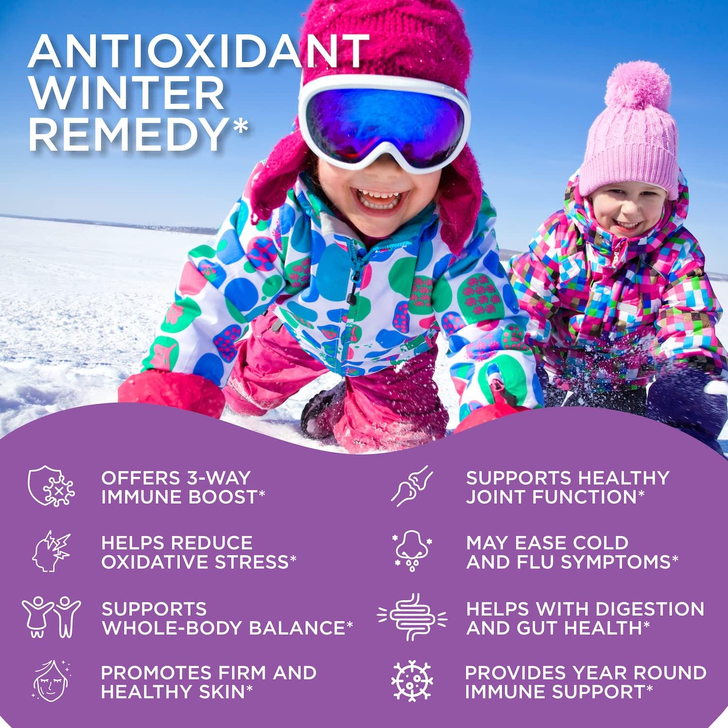 RUWAA NUTRITION Kids Immune Support Bundle: Elderberry Gummies, Zinc, Vitamin C for Healthy Bones, Brain, Lungs, Skin | Vegan, Gluten Free, Non-GMO (2)