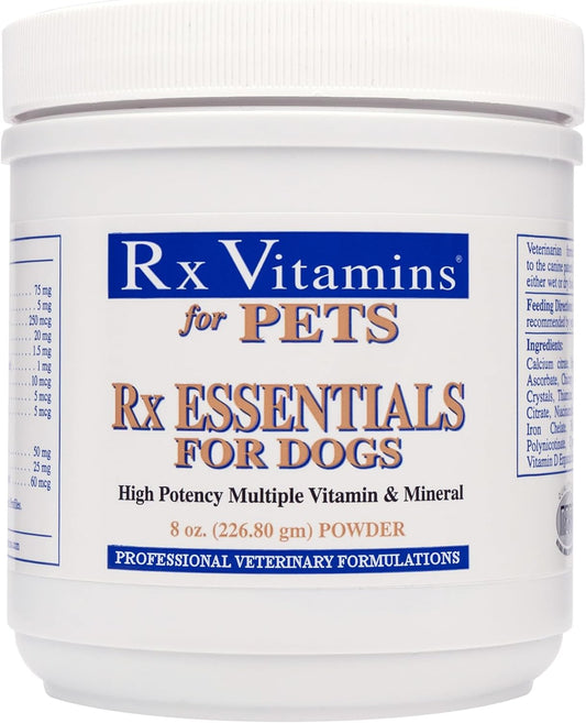 Rx Vitamins Essentials for Dogs - Multivitamin Powder for Immune, Digestive, and Bone Health - 8 oz/226.80g