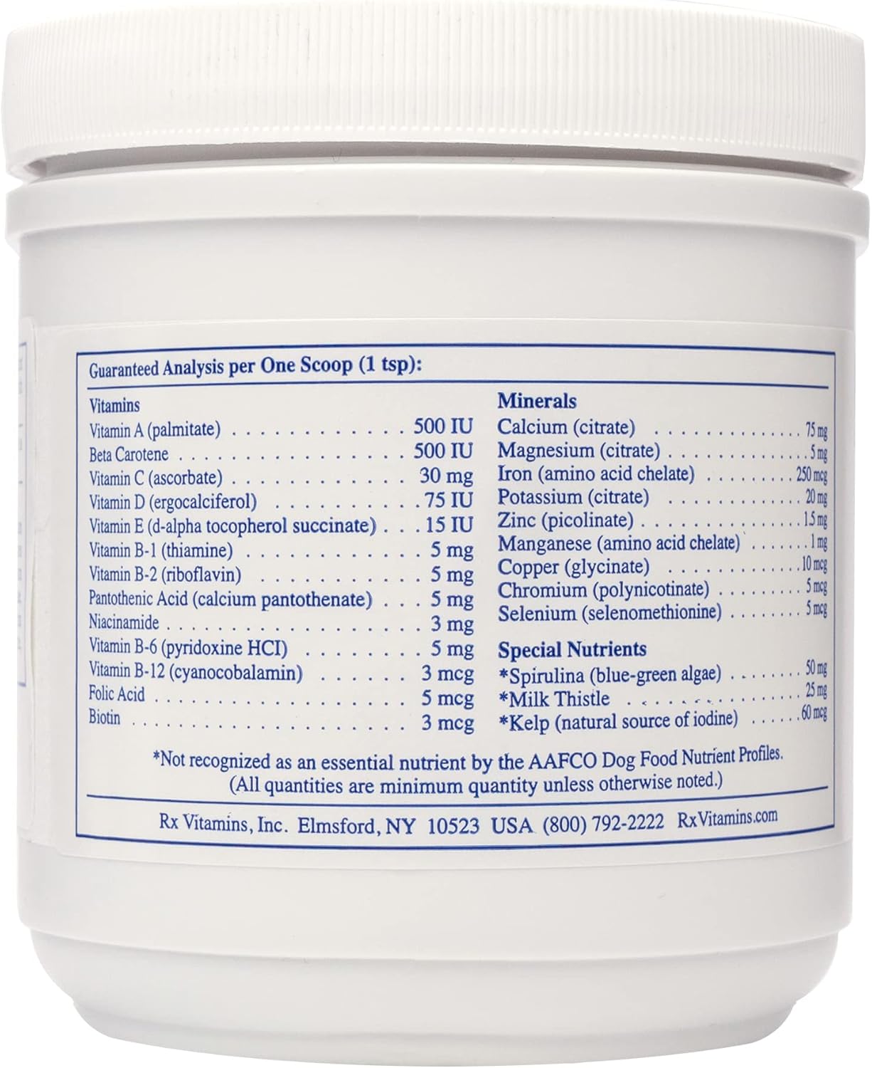 Rx Vitamins Essentials for Dogs - Multivitamin Powder for Immune, Digestive, and Bone Health - 8 oz/226.80g