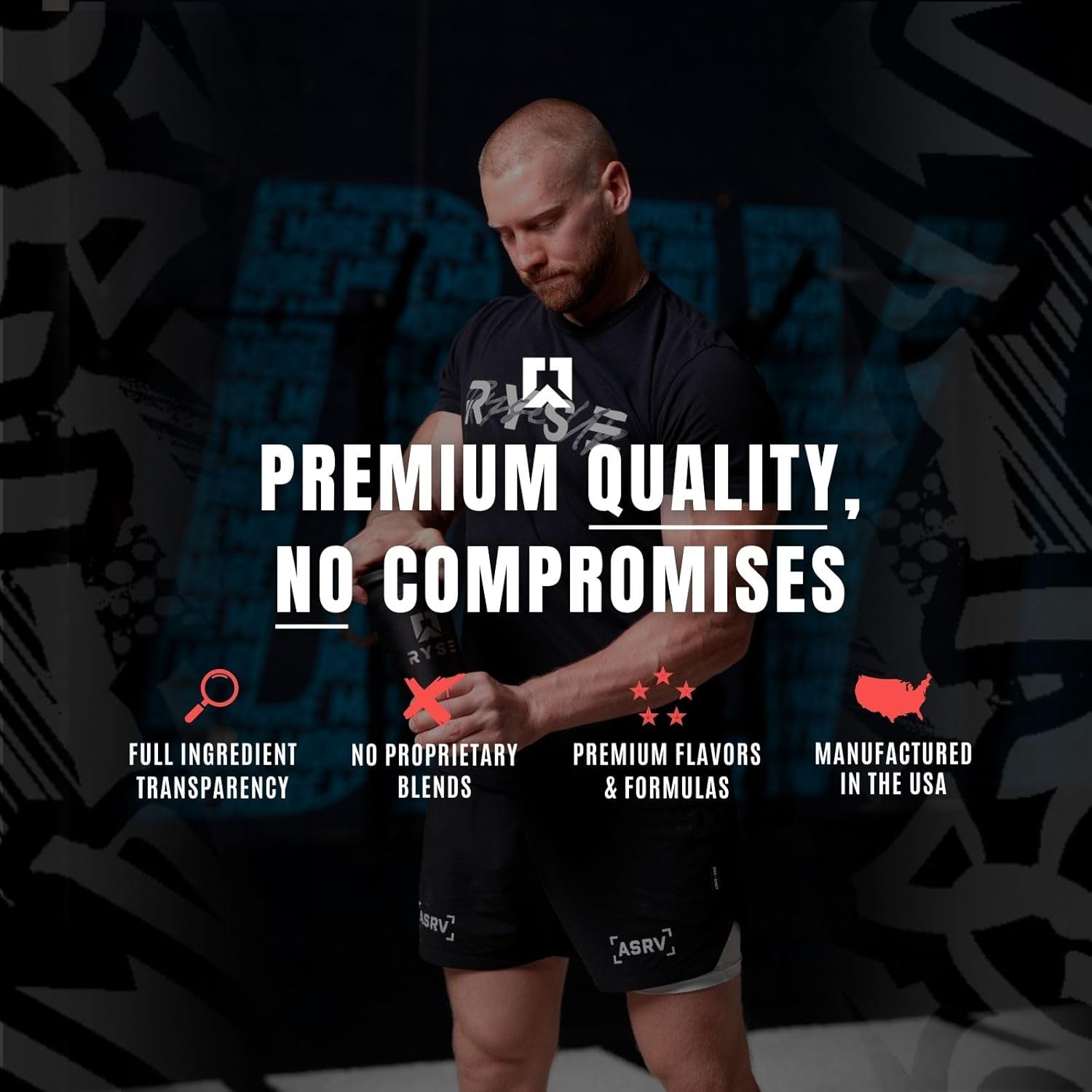RYSE Element Series Creatine Supplement for Muscle Building - Loaded Formula with 3 Forms of Creatine, Electrolytes, Betaine Anhydrous, and Peak ATP - Baja Cooler Flavor - 30 Servings