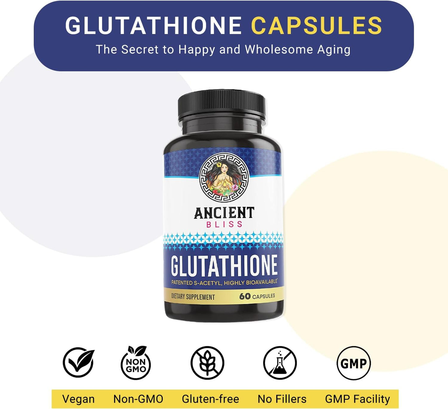S-Acetyl Glutathione Supplement for Cellular Antioxidant & Immune Support - Joint Support for Men & Women - 60 Capsules