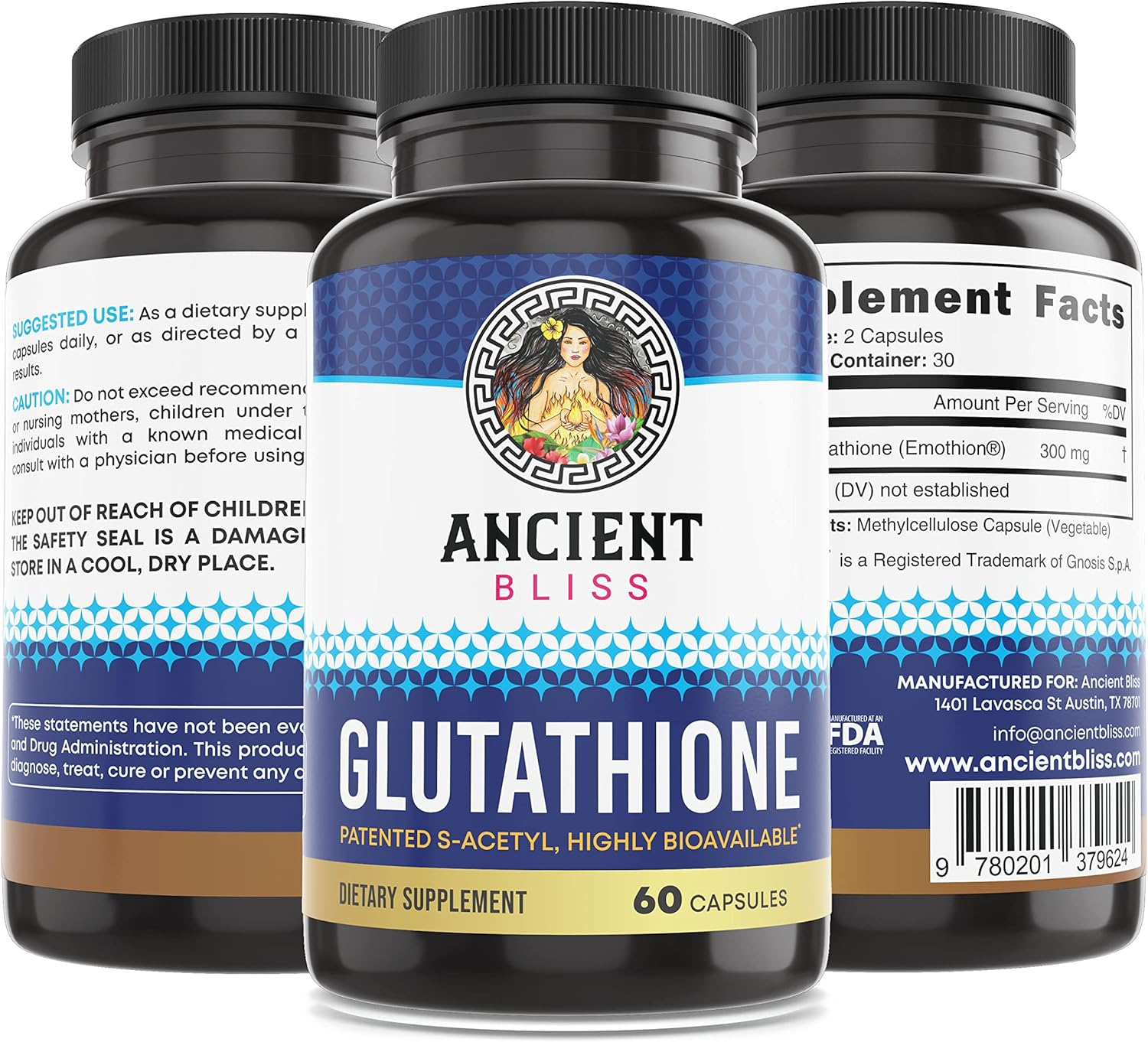 S-Acetyl Glutathione Supplement for Cellular Antioxidant & Immune Support - Joint Support for Men & Women - 60 Capsules