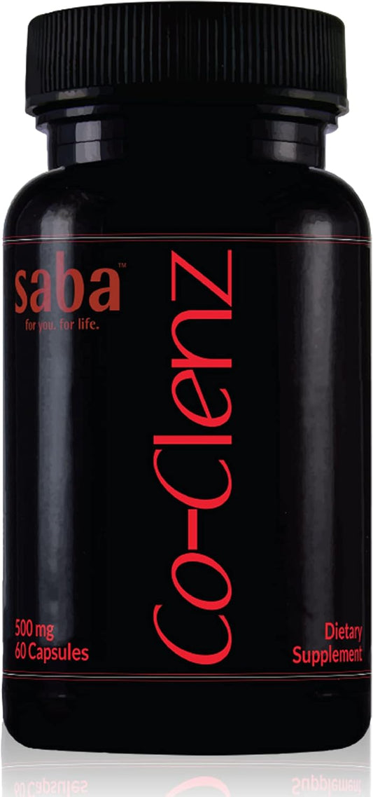 Saba Co-Clenz 5-Day Cleanse for Men & Women - Promotes Healthy Bowel Movements - Detox & Colon Health - 30 Capsules