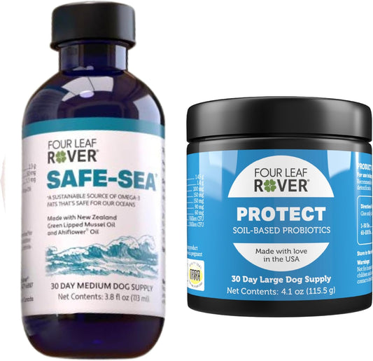 Safe-Sea Premium Fatty Acids & Protection for Dogs by Four Leaf Rover