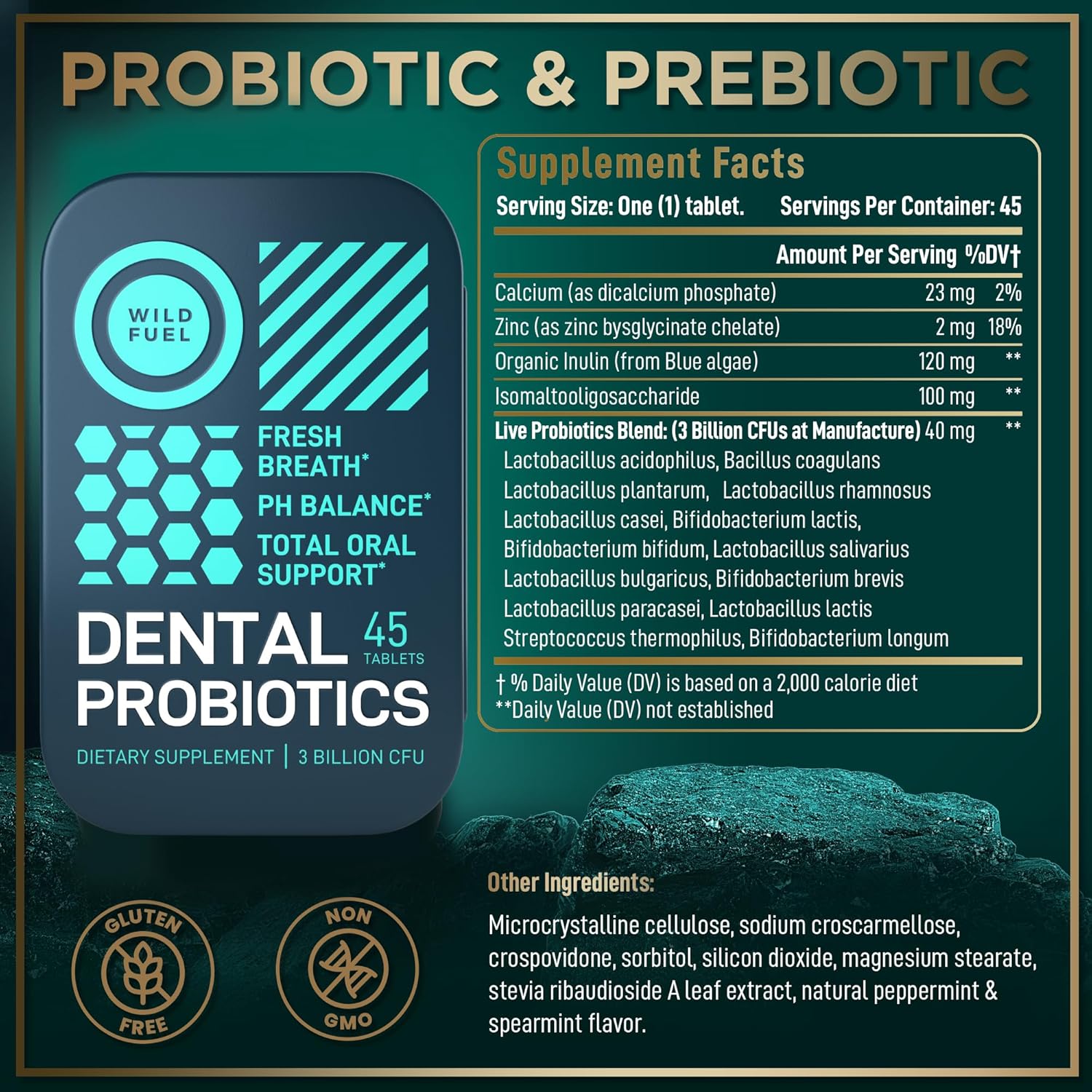 Saffron Extract Supplement and Dental Probiotics Bundle for Health and Wellness