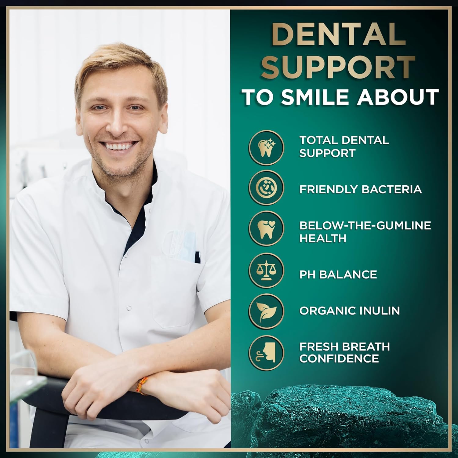 Saffron Extract Supplement and Dental Probiotics Bundle for Health and Wellness