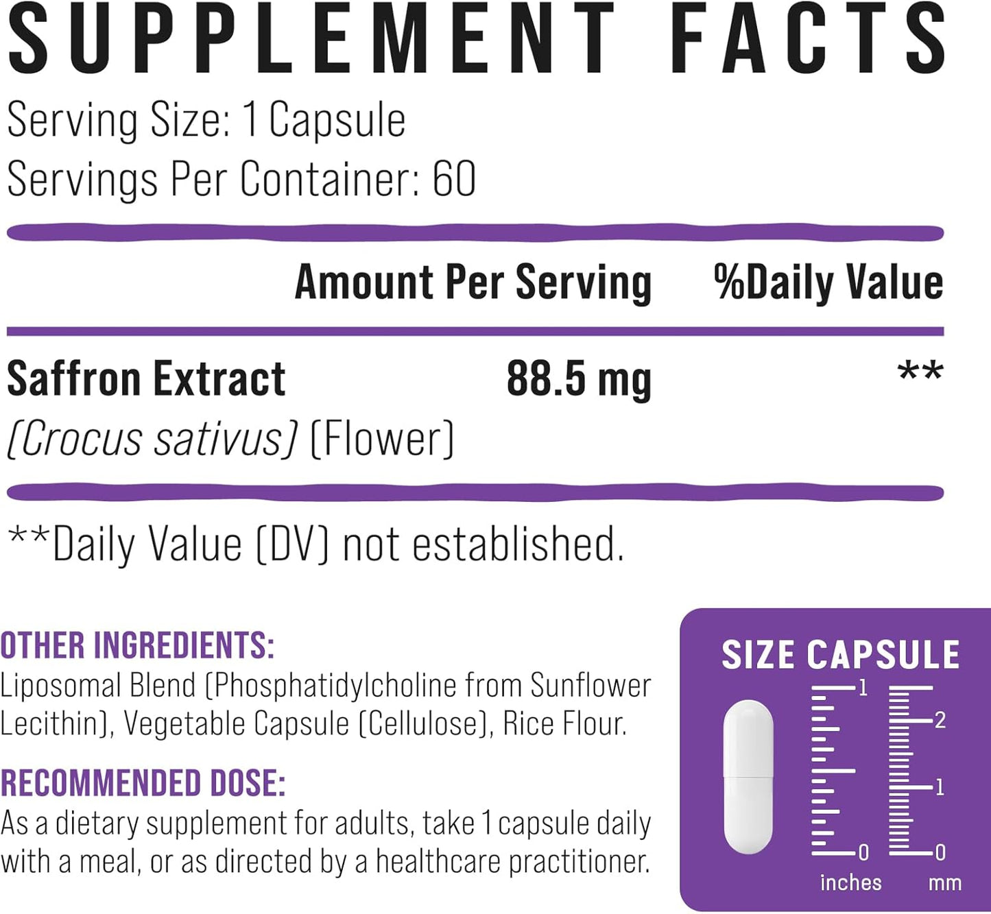 Saffron Supplements with Liposomal Technology for Enhanced Vitality and Wellness