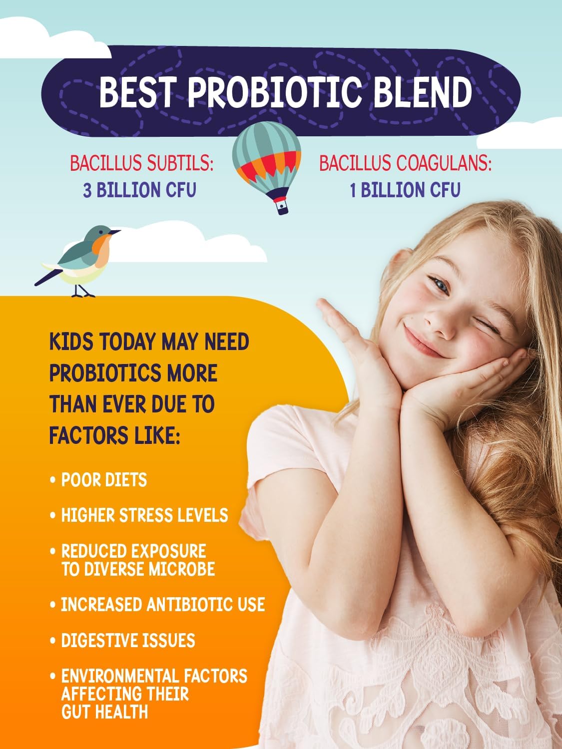 Sakoon Nutrition Kids Multivitamin Gummies with Probiotics - 60 Count, Raspberry Flavor - Vegetarian, Non-GMO, Gluten Free, Halal Children's Supplement