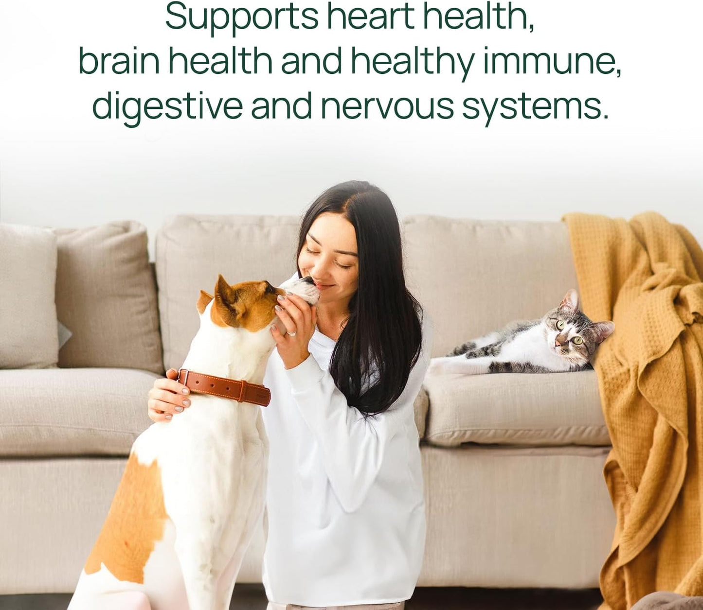 Salmon Oil Supplement for Dogs and Cats - Helps Control Shedding, Allergies, and Itchy Skin - Rich in Omega-3 and Omega-6 Fatty Acids