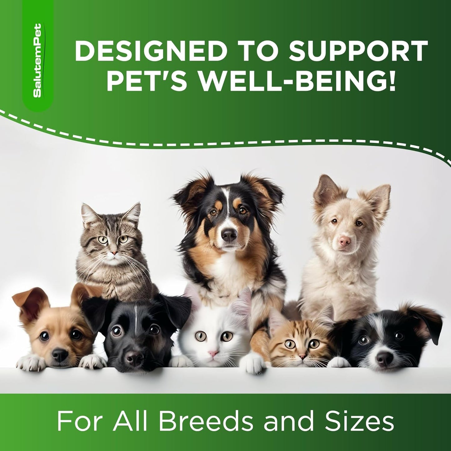 SalutemPet Multivitamins for Cats and Dogs - 3 Packs of 2oz Supplements