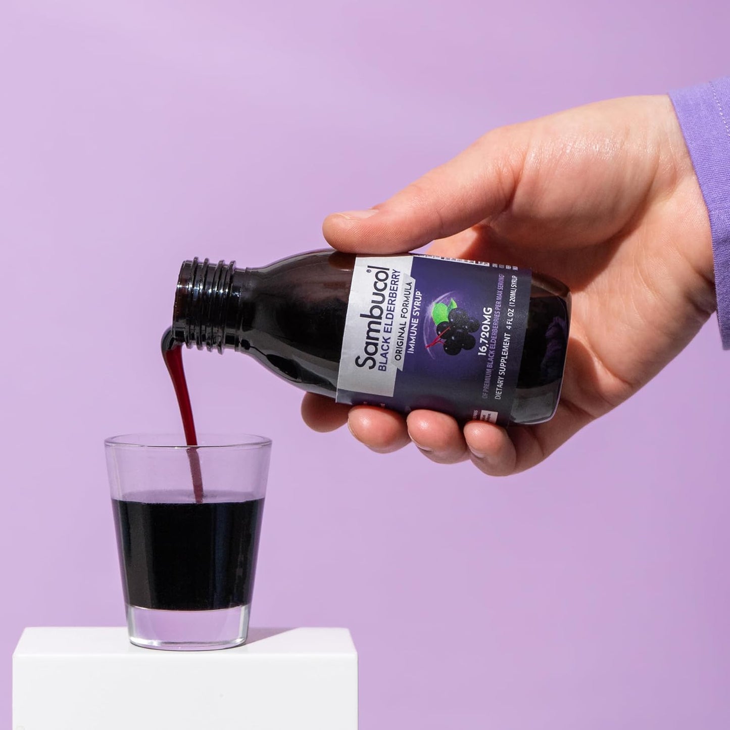 Sambucol Black Elderberry Syrup for Adults - Immune Support Liquid Extract - 7.8 Fl Oz Bottle - Gluten Free