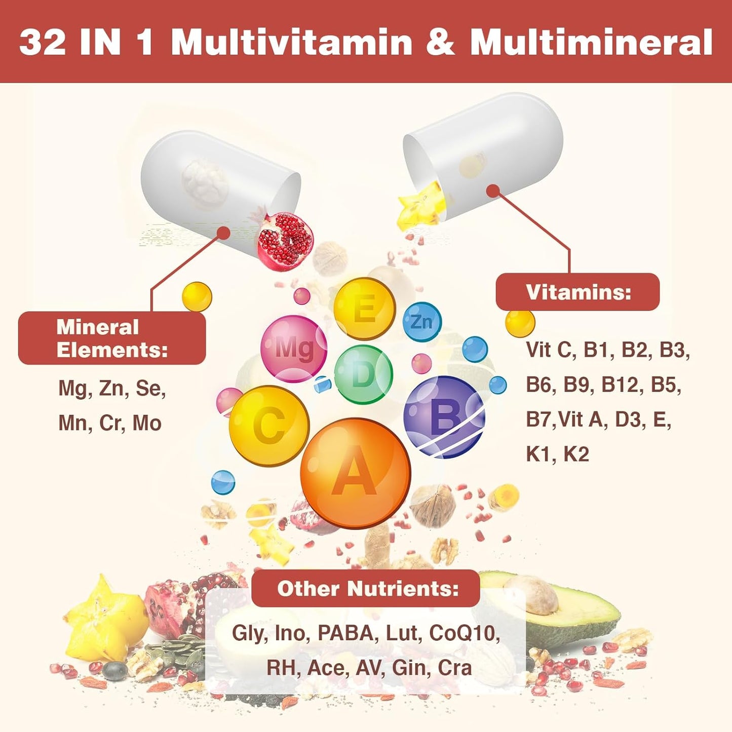 Sambugra Liposomal Multivitamin for Women 50+ - 32 Ingredient Women's Daily Multivitamin with CoQ10, Vitamins C, B, D, E - Cardiovascular & Bone Health - Iron-Free (120 Capsules)