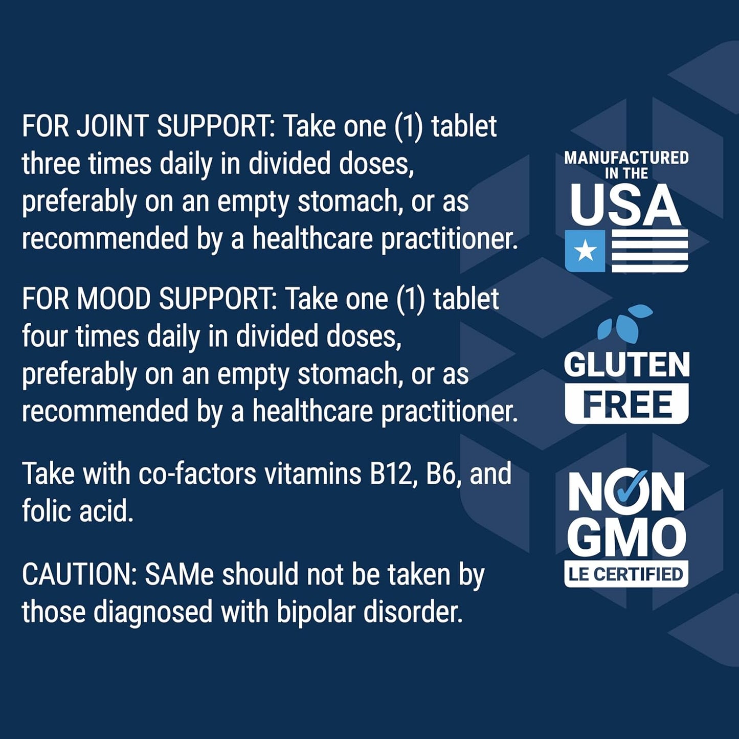 Same Supplement for Mood, Joint, and Liver Support - Gluten-Free, Non-GMO, Vegetarian - 30 Tablets