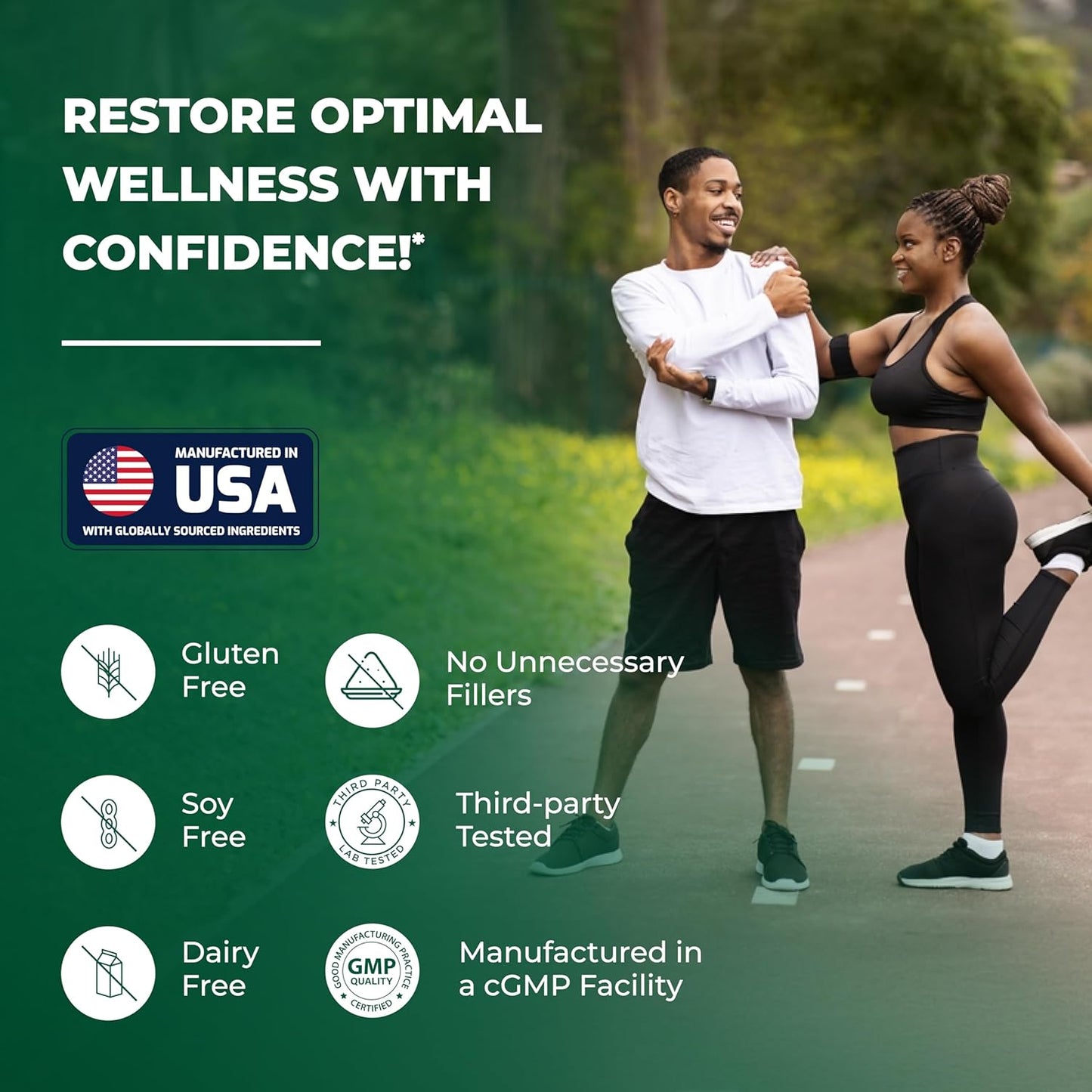 Sandhu Herbals Sea Moss Capsules & Liquid Zinc Drops - Supplement for Men & Women - Made in USA