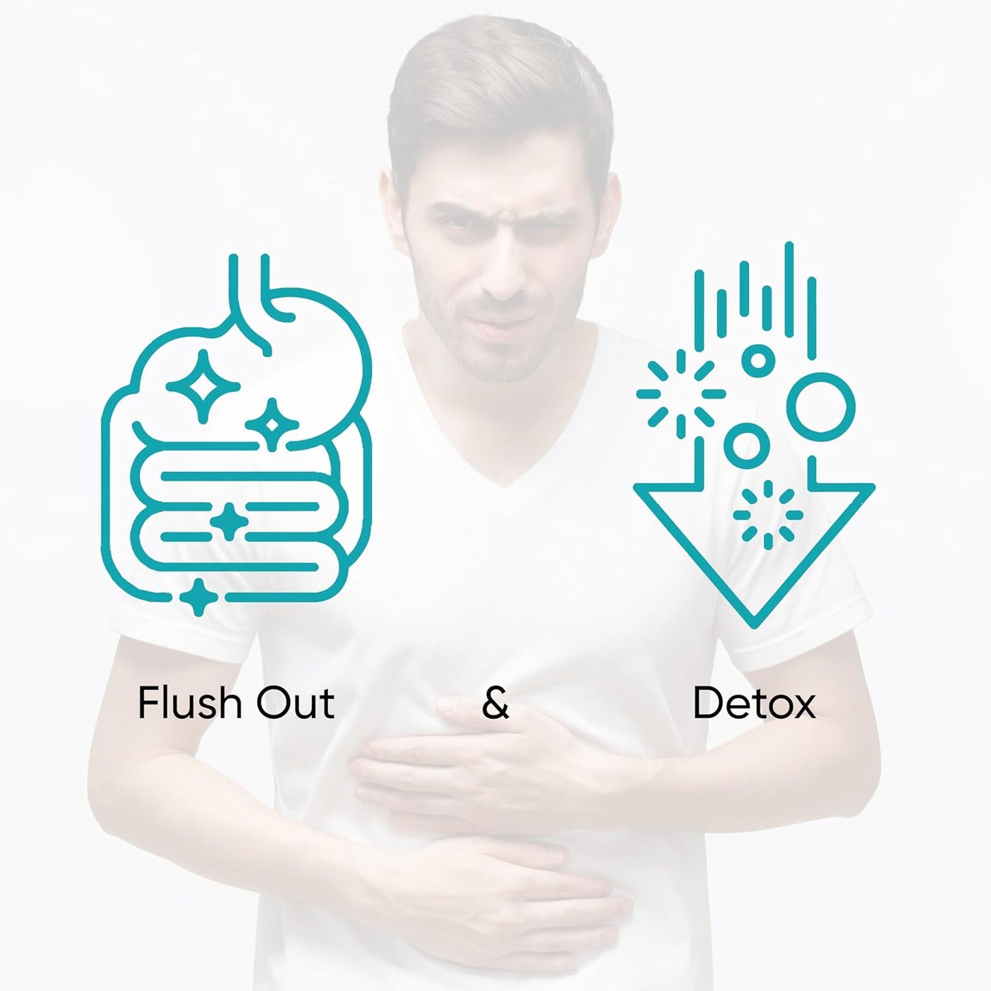 Sandhu's 15 Day Gut Cleanse Colon Detox Capsules for Women & Men - Supports Digestive Health, Colon Cleansing with Senna, Cascara Sagrada, Psyllium Husk & Probiotics - 30 Capsules, 15 Days Supply