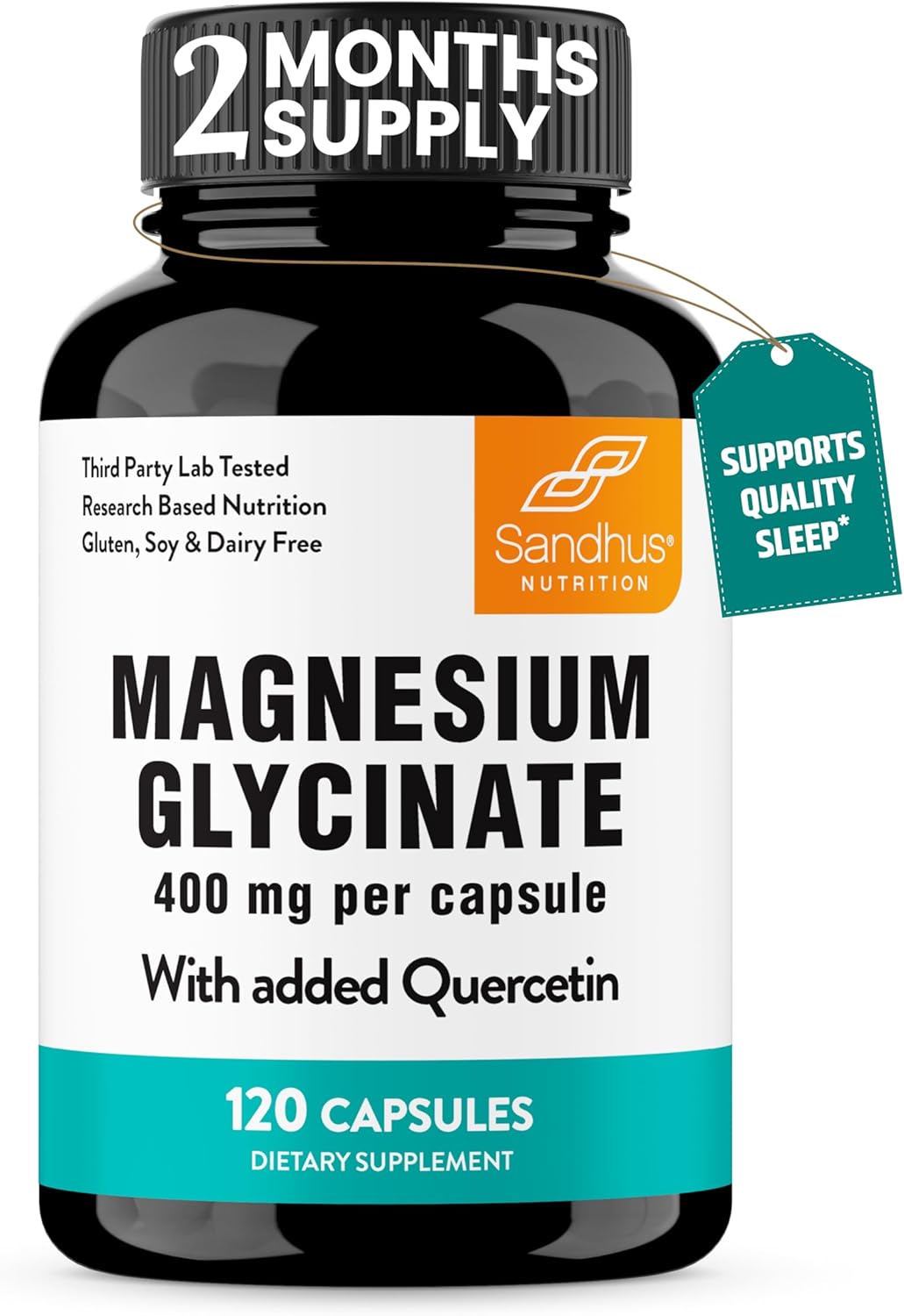 Sandhu's Colostrum Powder and Magnesium Glycinate Complex Capsules - Promotes Gut Health, Immunity, and Better Sleep