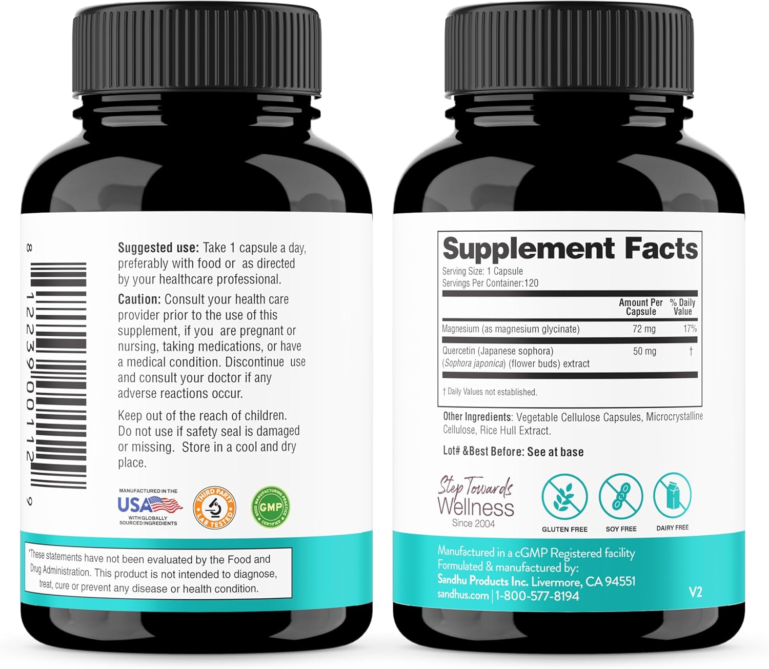 Sandhu's Colostrum Powder and Magnesium Glycinate Complex Capsules - Promotes Gut Health, Immunity, and Better Sleep