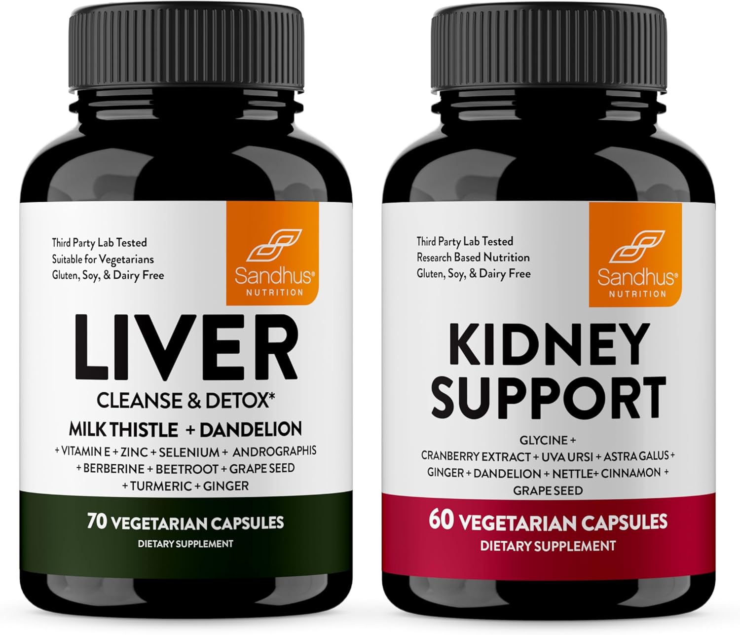 Sandhu's Liver & Kidney Support Combo | Promotes Healthy Liver, Kidney, & Urinary Tract