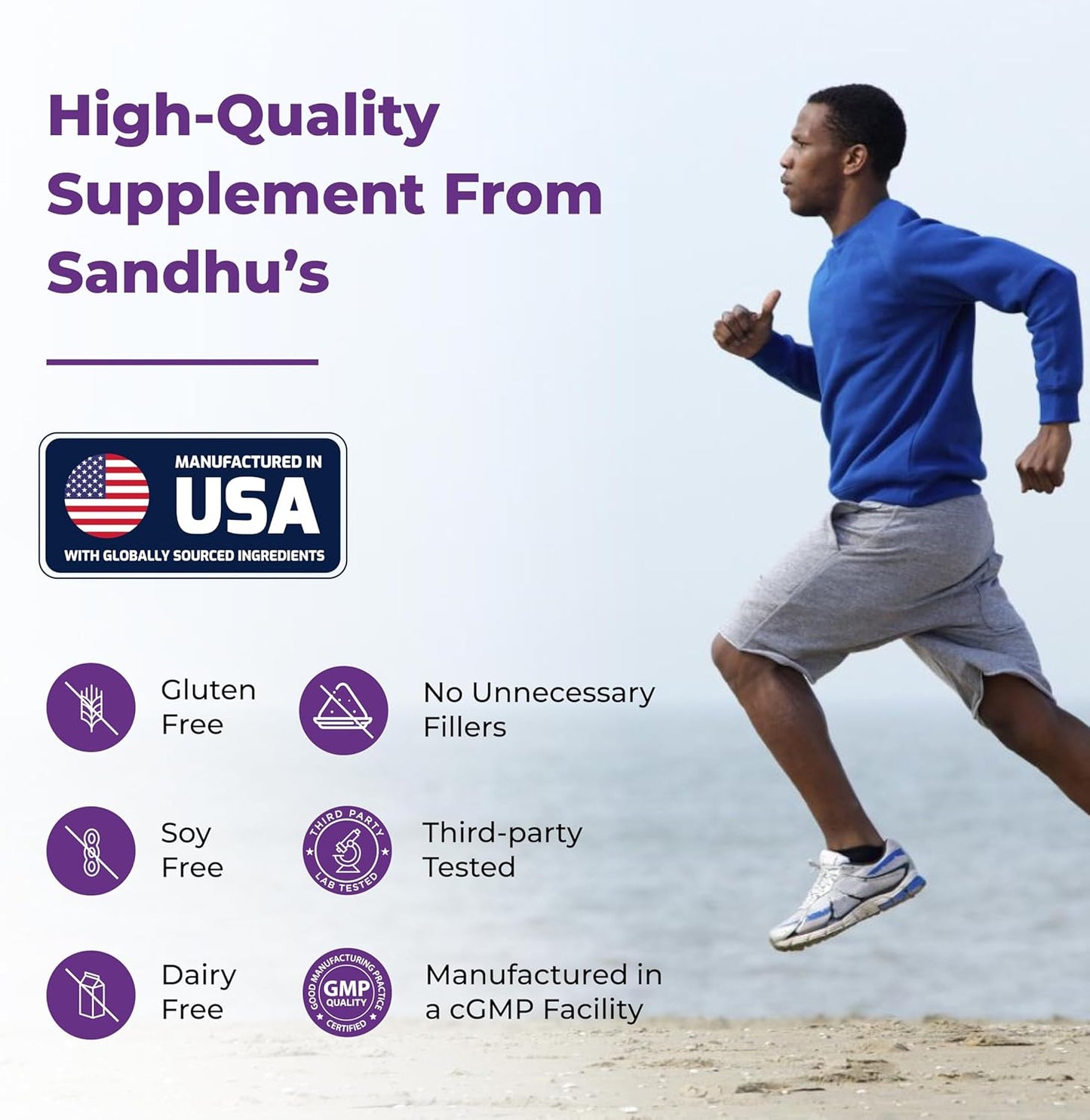 Sandhu's Vegetarian Quercetin with Bromelain Capsules - 1000mg, 240 Count, Immune & Respiratory Support Bioflavonoids Supplement