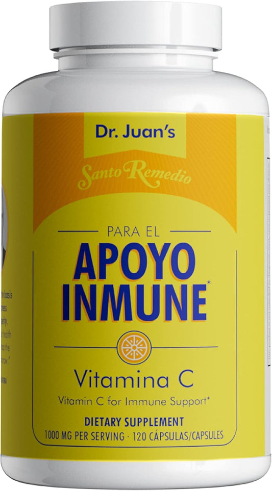 Santo Remedio Immune Support Vitamin C Supplement, 1000mg, 120 Capsules