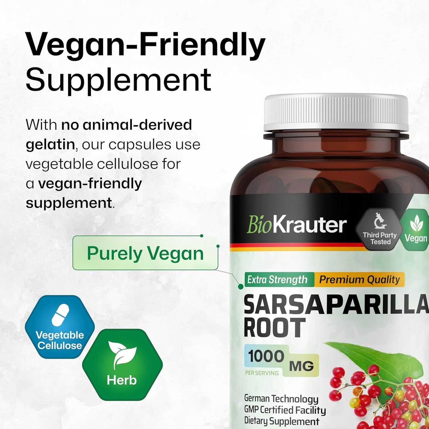 Sarsaparilla and Spearmint Herbal Capsules Combo - 500 Capsules
