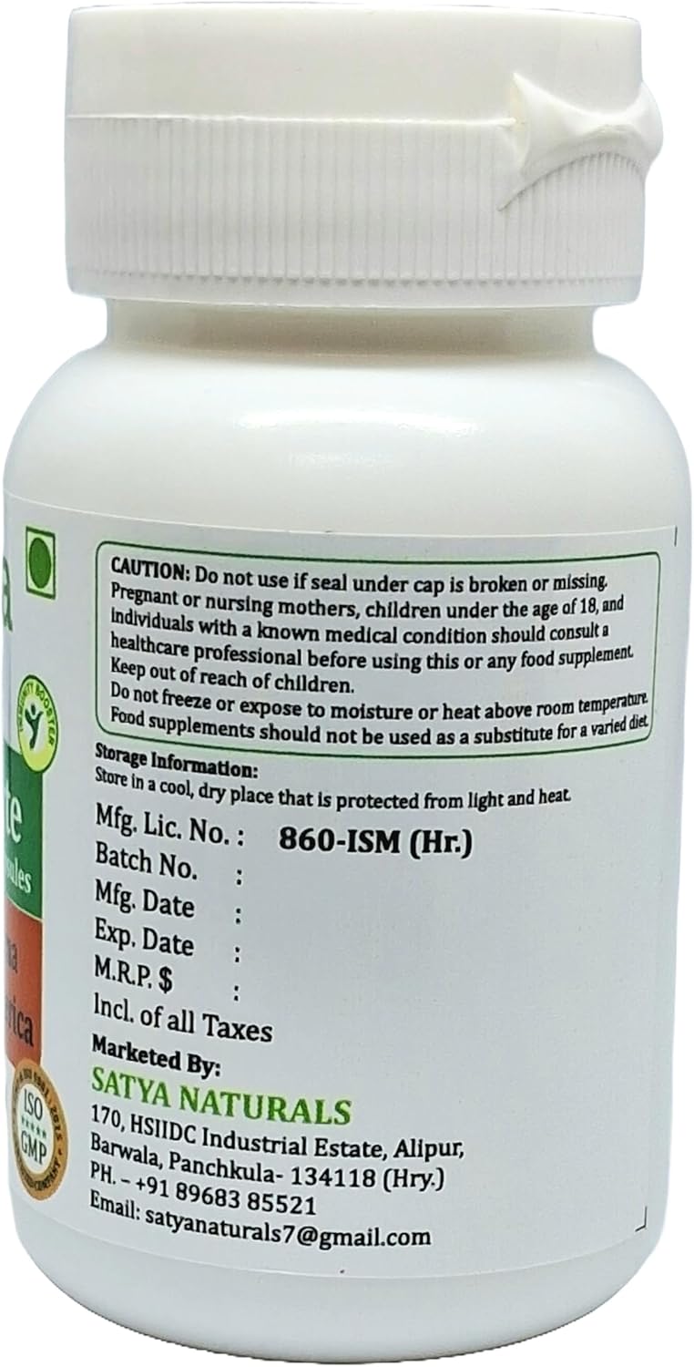 Satya Naturals Kutaja Forte Capsules 500 mg - Holarrhena Antidysenterica Extract Capsules for Men and Women - Ayurvedic Herbal Supplement - 10:1 Forte - 60 Veg Capsules