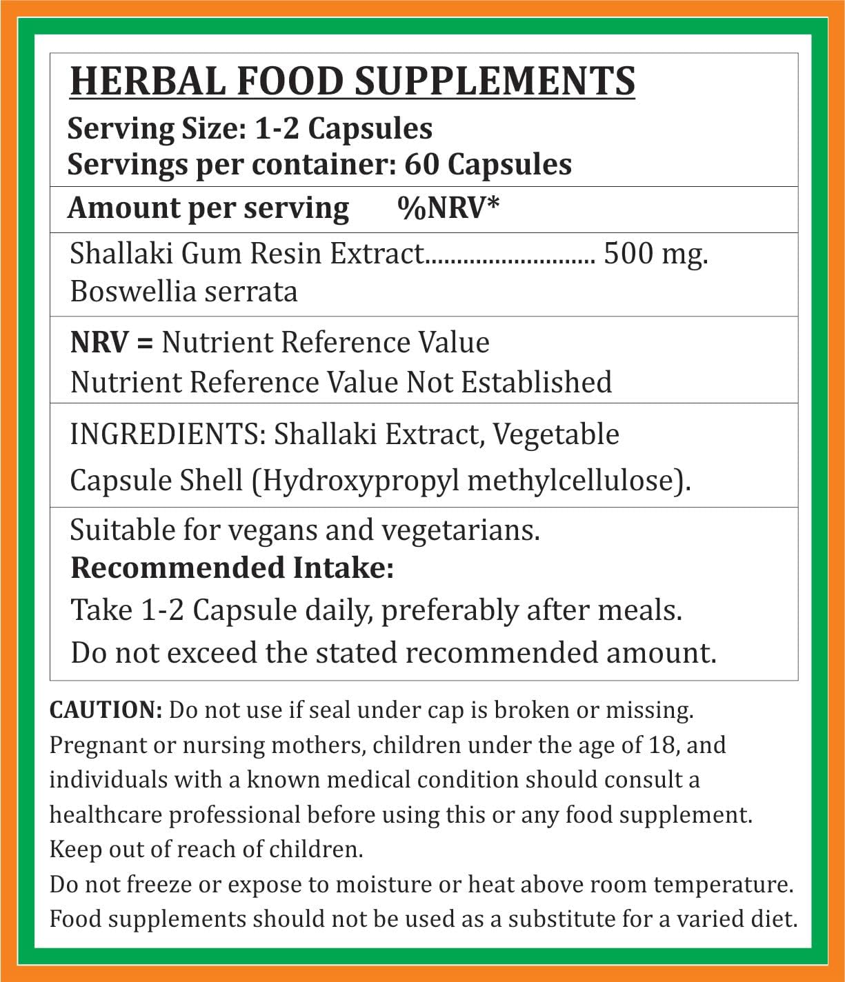 Satya Naturals Shallaki Forte Capsules 500mg - 60 Veg Capsules | Ayurvedic Boswellia Serrata Extract for Men & Women | Herbal Supplement with 10:1 Forte | 1 Bottle of 60 Capsules