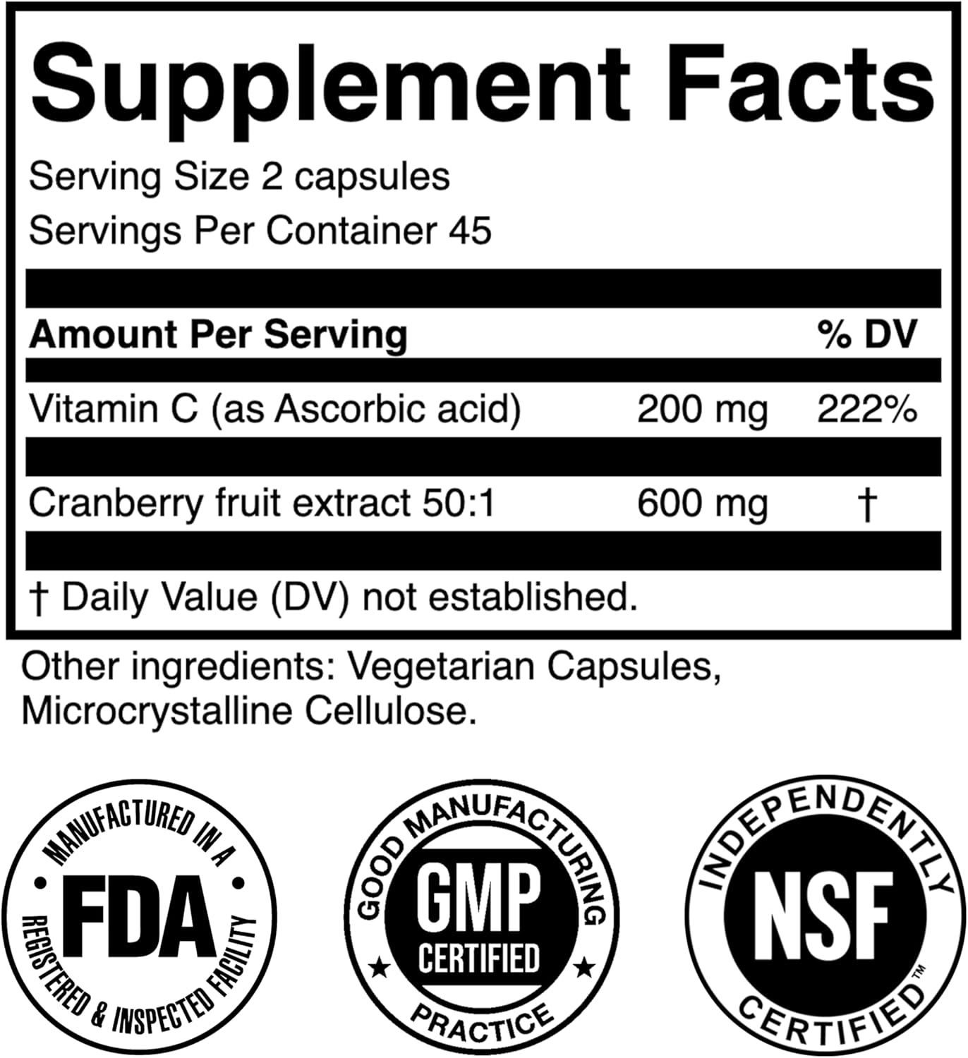 Saw Palmetto and Cranberry Bundle 5000mg & 30000mg - Prostate & Urinary Health Support for Men and Women - FDA-Registered, NSF-Certified - 90 Capsules