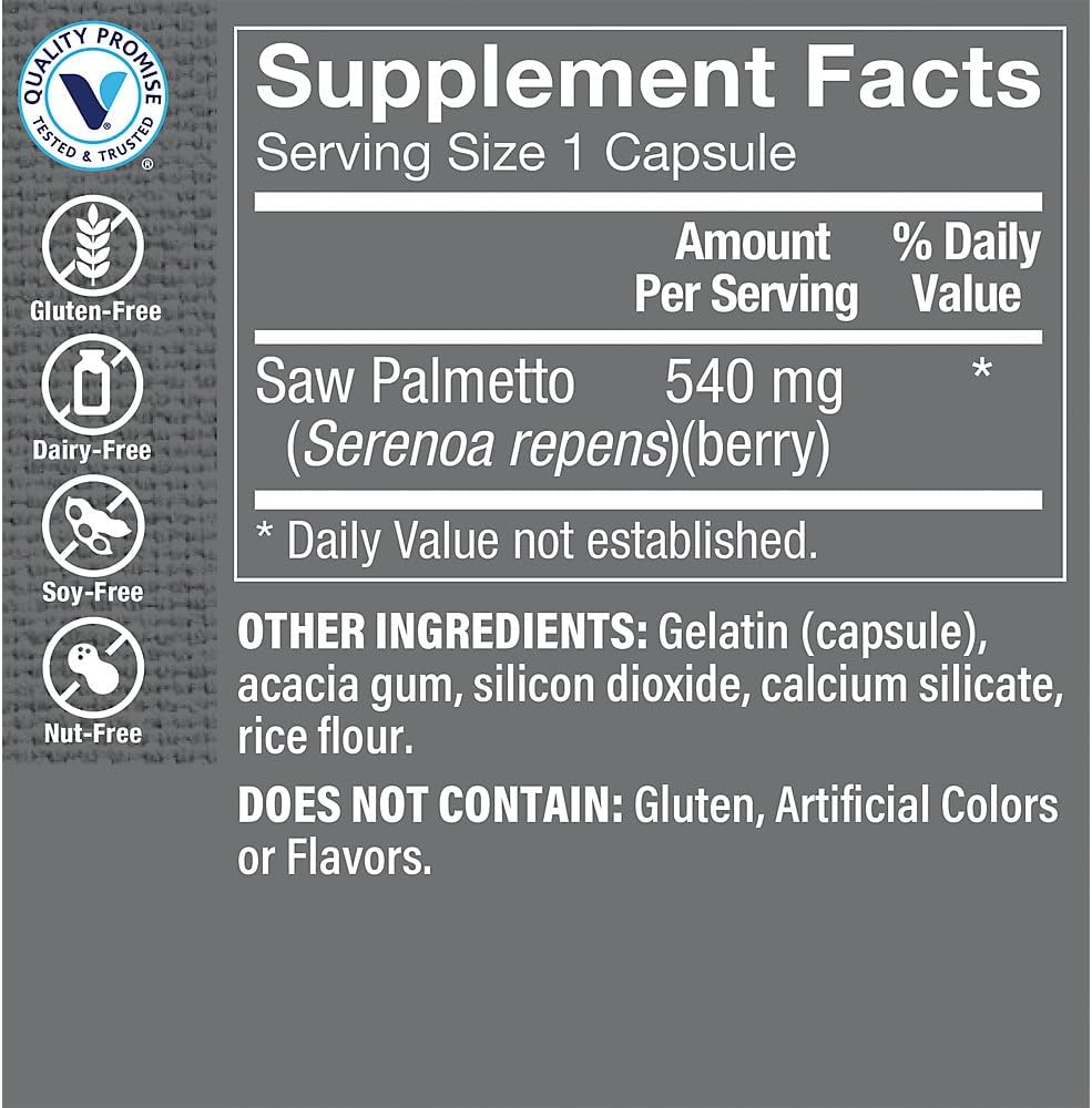 Saw Palmetto Berries 540MG (300 Capsules) from The Vitamin Shoppe