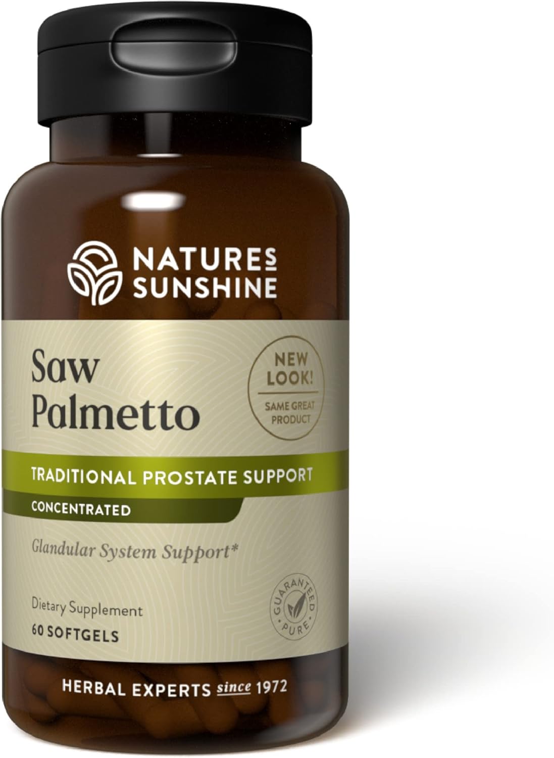 Saw Palmetto Concentrate for Men Over 40 - Promotes Prostate Health & Hormone Balance - 60 Softgels