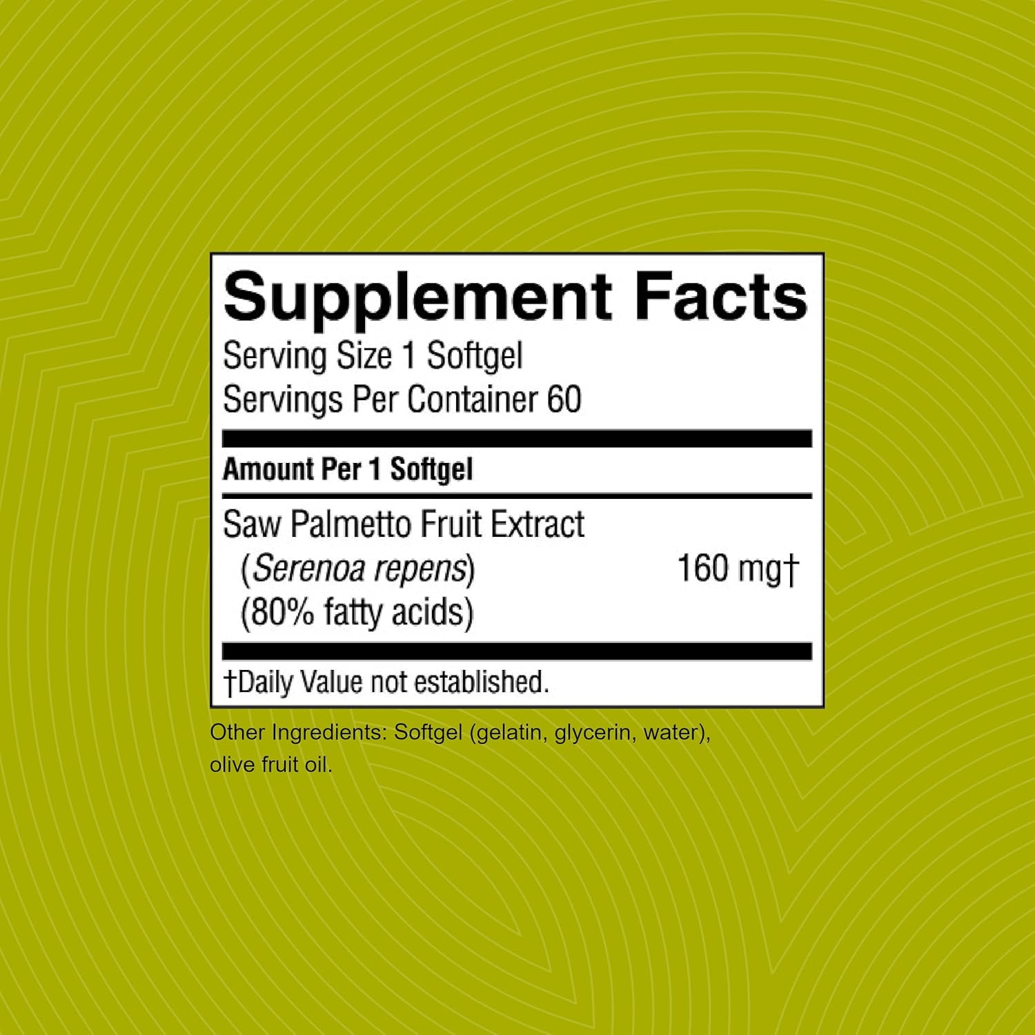 Saw Palmetto Concentrate for Men Over 40 - Promotes Prostate Health & Hormone Balance - 60 Softgels