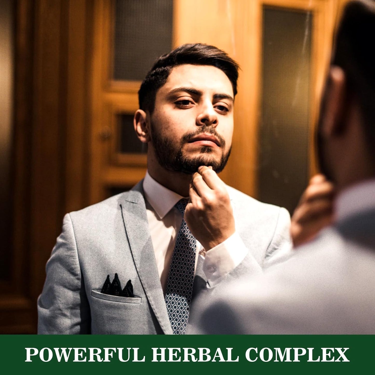 Saw Palmetto Extract Capsules for Men's Prostate Health, Herbal Supplement for Urinary Function, 60 Capsules, 450mg Powder + 100mg Extract