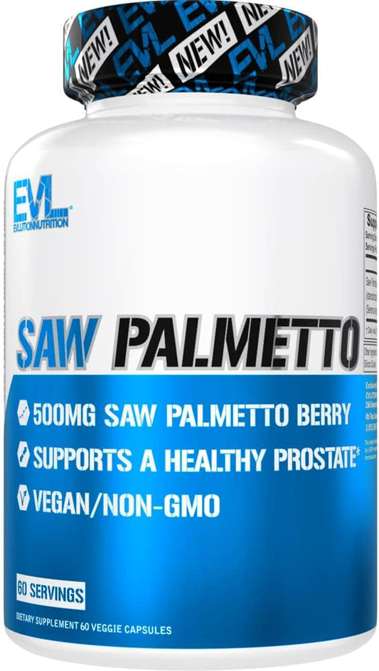 Saw Palmetto for Men 500mg - Prostate Supplement for Size, Function, and Bladder Control - DHT Blocker for Hair Growth