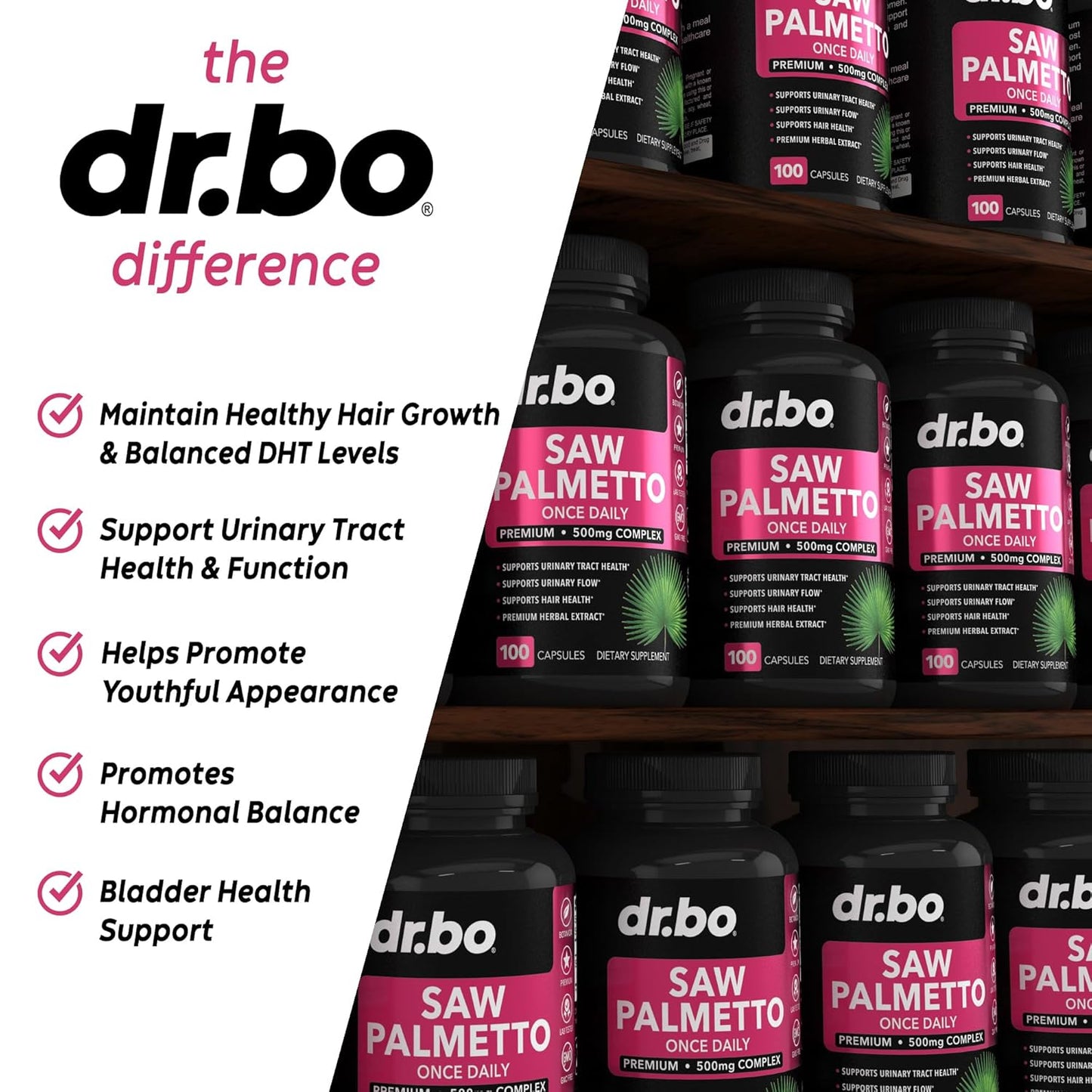 Saw Palmetto for Women Hair Growth & Colon Cleanse Combo - DHT Blocker Supplement with 15 Day Intestinal Detox - Natural Hair Loss Solution & Digestive Support Capsules