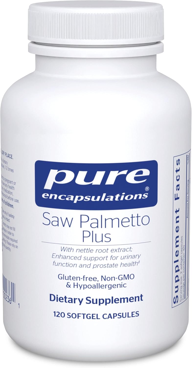 Saw Palmetto Plus with Nettle Root Extract Softgel Capsules - 120 Count | Urinary Function Support