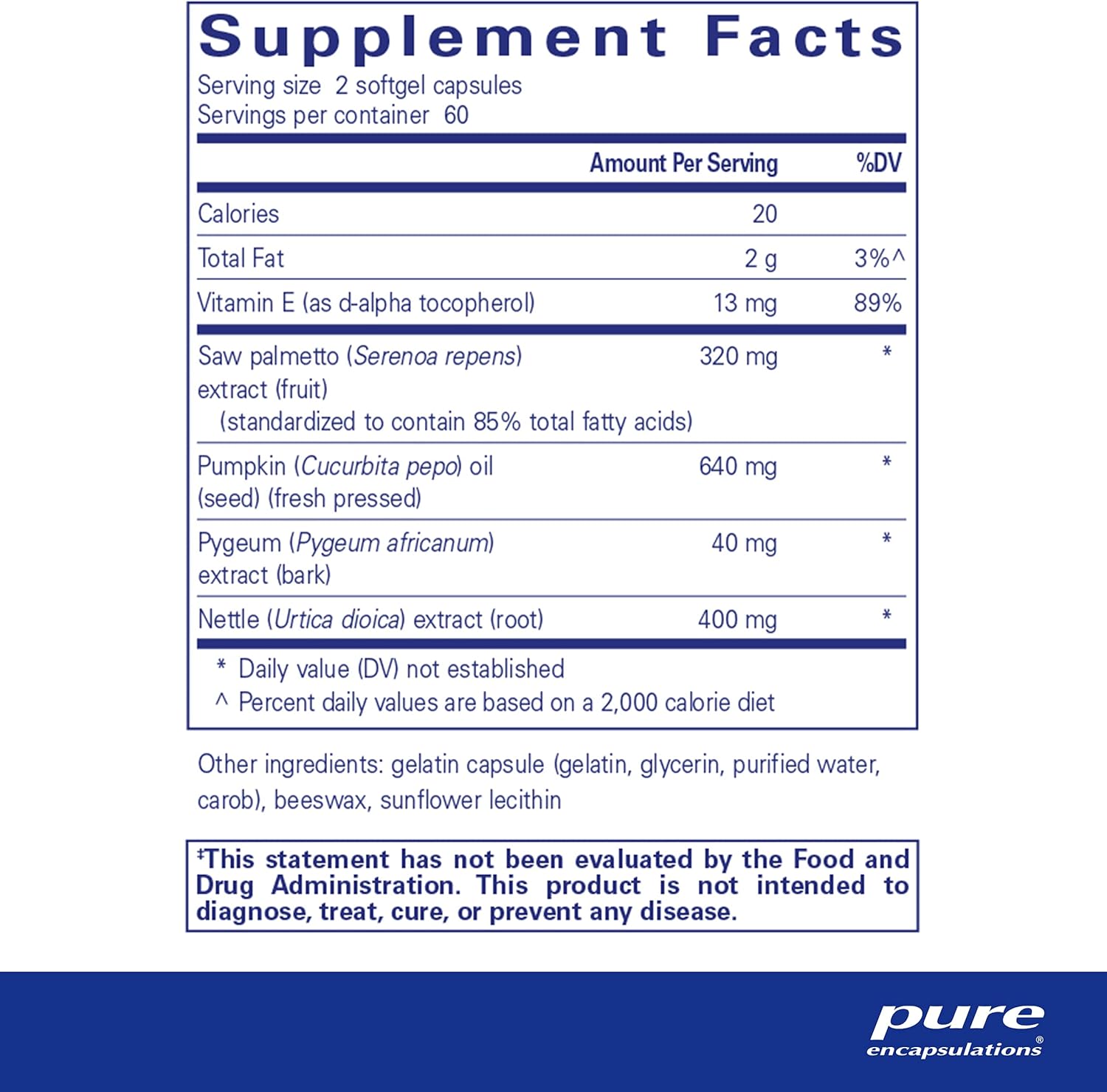 Saw Palmetto Plus with Nettle Root Extract Softgel Capsules - 120 Count | Urinary Function Support