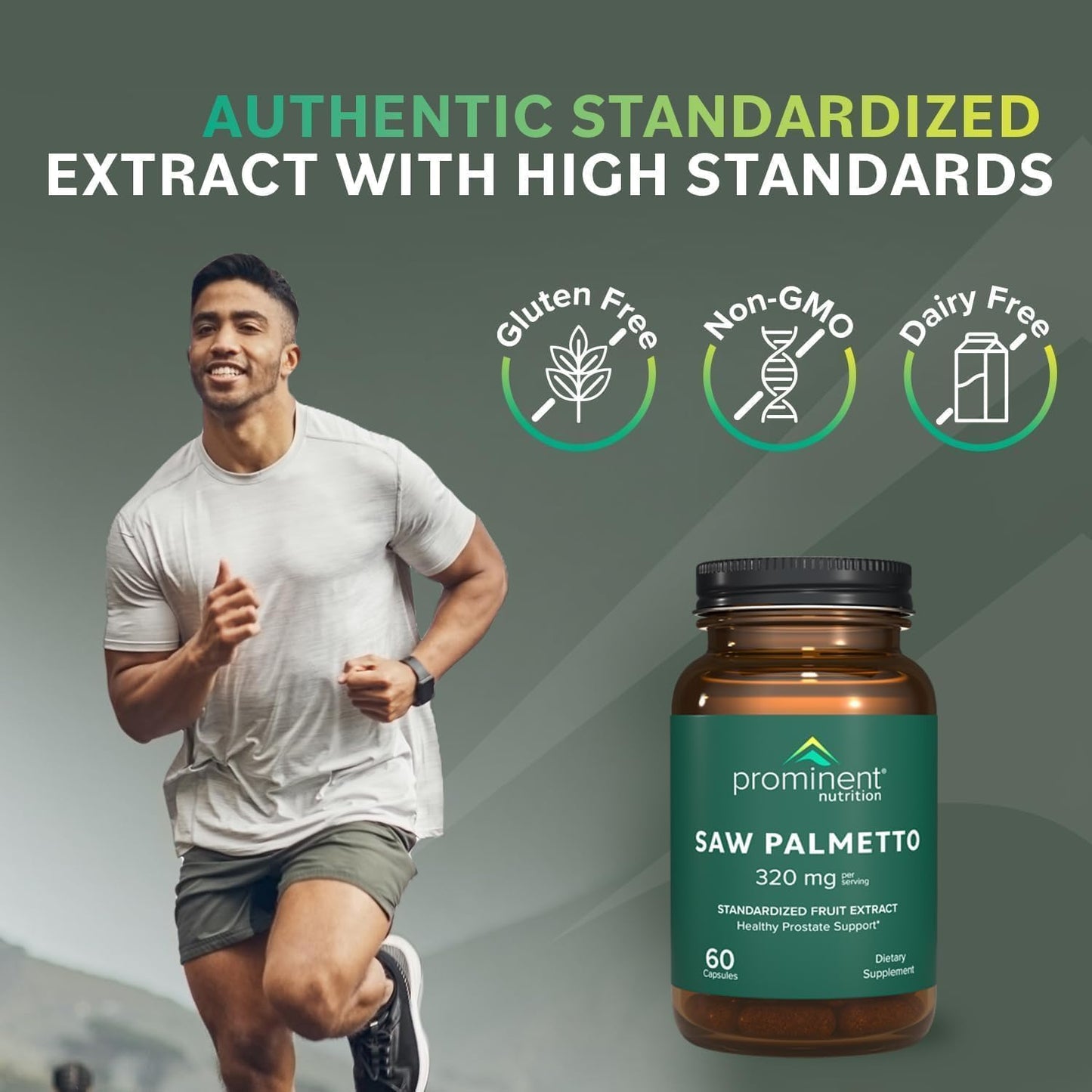 Saw Palmetto Supplement for Men's Prostate Health - Prominent Nutrition, 160mg, 30 Day Supply
