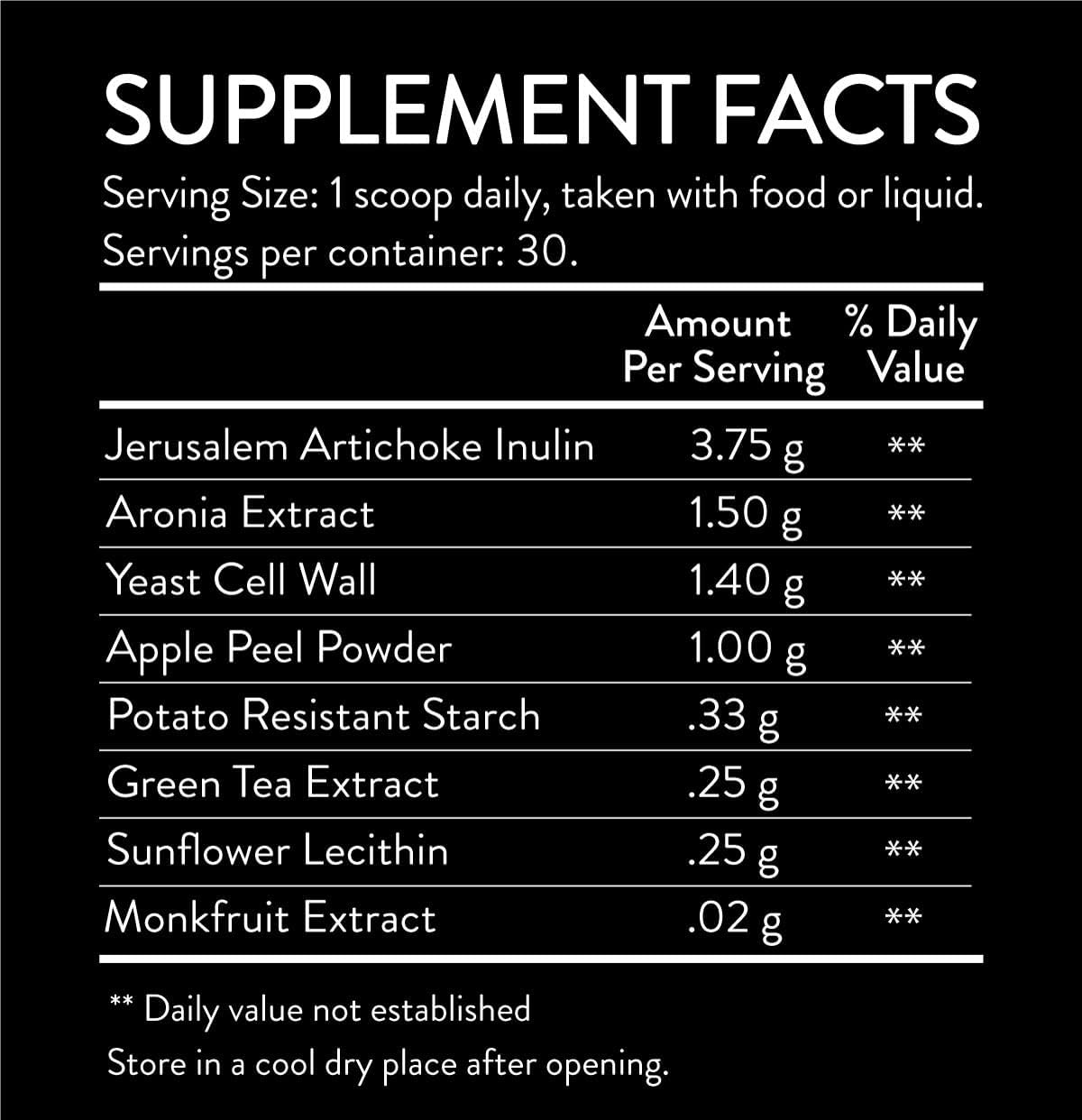 Scanderson Labs Clarity Prebiotic Blend - Gut and Mood Optimization, Vegan, Soy-Free, Gluten-Free, Non-GMO - 30-Day Supply - Easy to Use