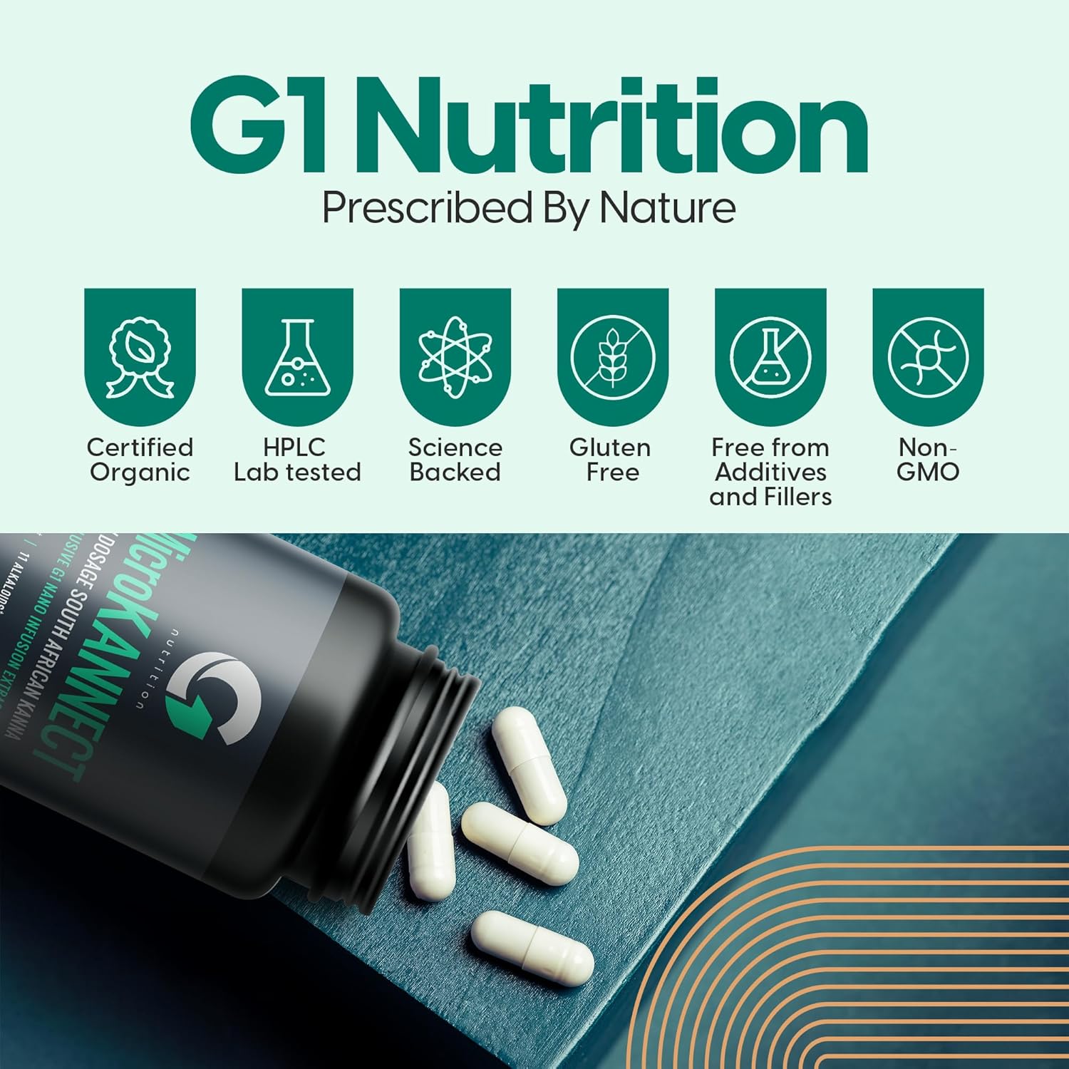 Sceletium Tortuosum Capsules with 3% Kanna Alkaloid for Mood, Energy, and Mental Clarity - 60 Servings for Men & Women